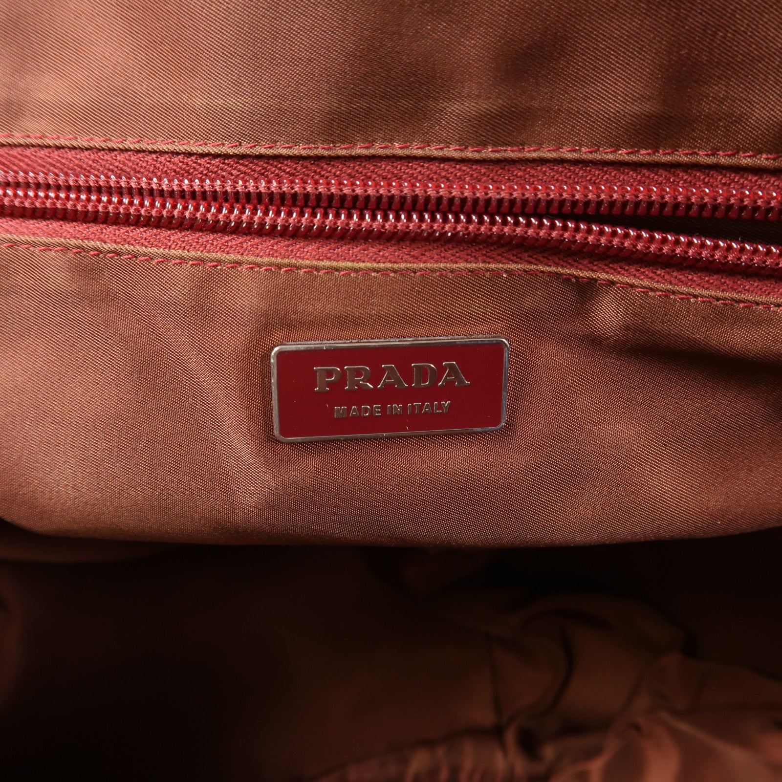 PRADA 帆布Tote Bag銀扣手挽袋
