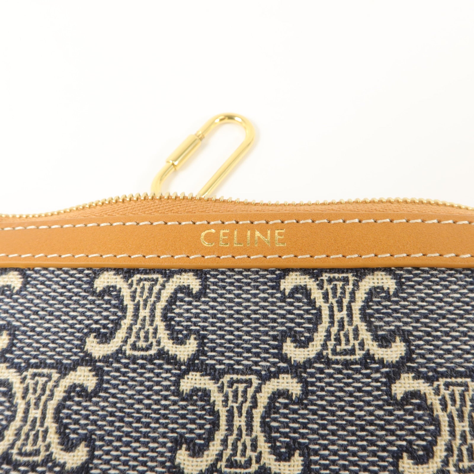 CELINE 帆布Jacqaurd Triomphe All Over Coin Purse零錢包