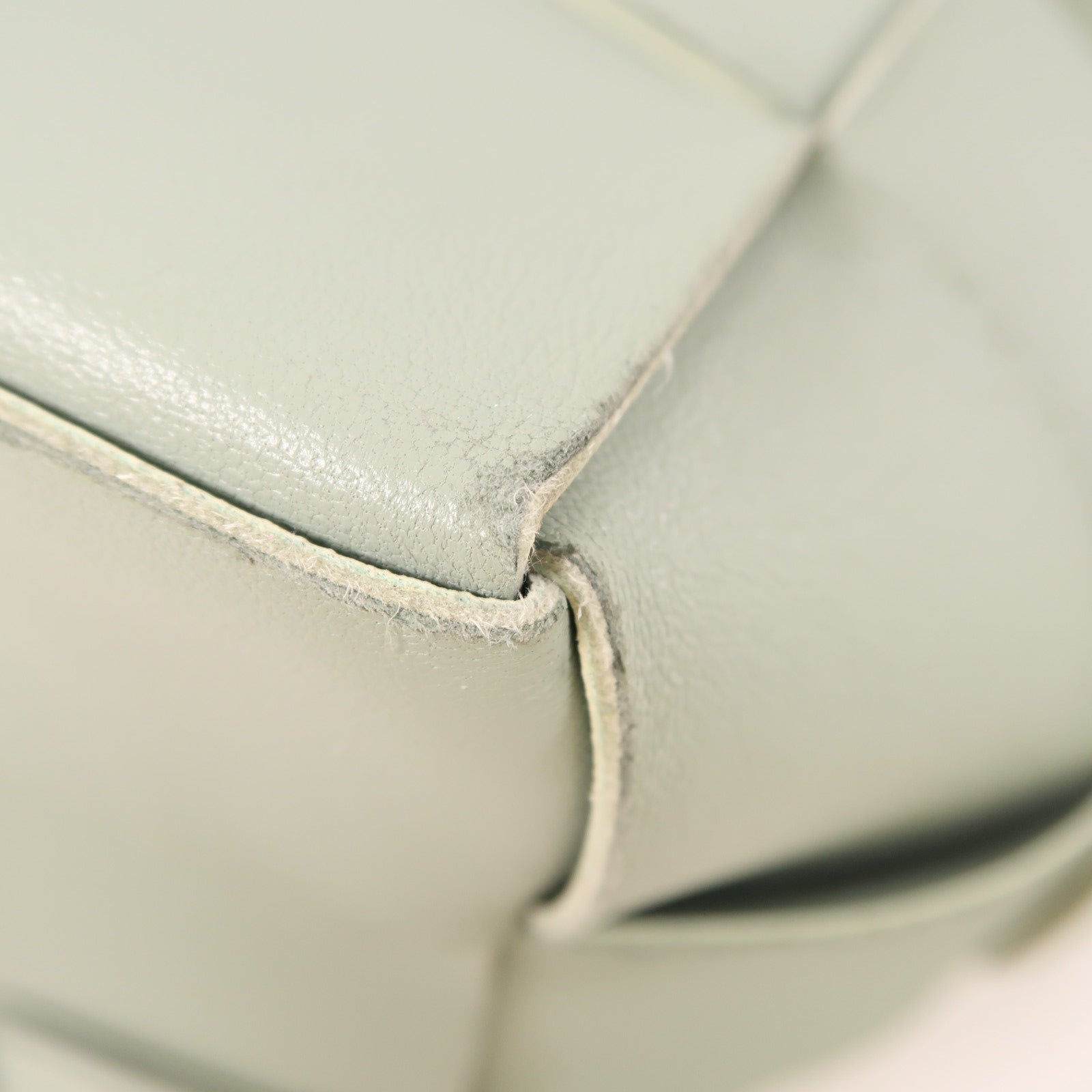 BOTTEGA VENETA 牛皮皮革Shoulder Bag肩背袋淺綠色