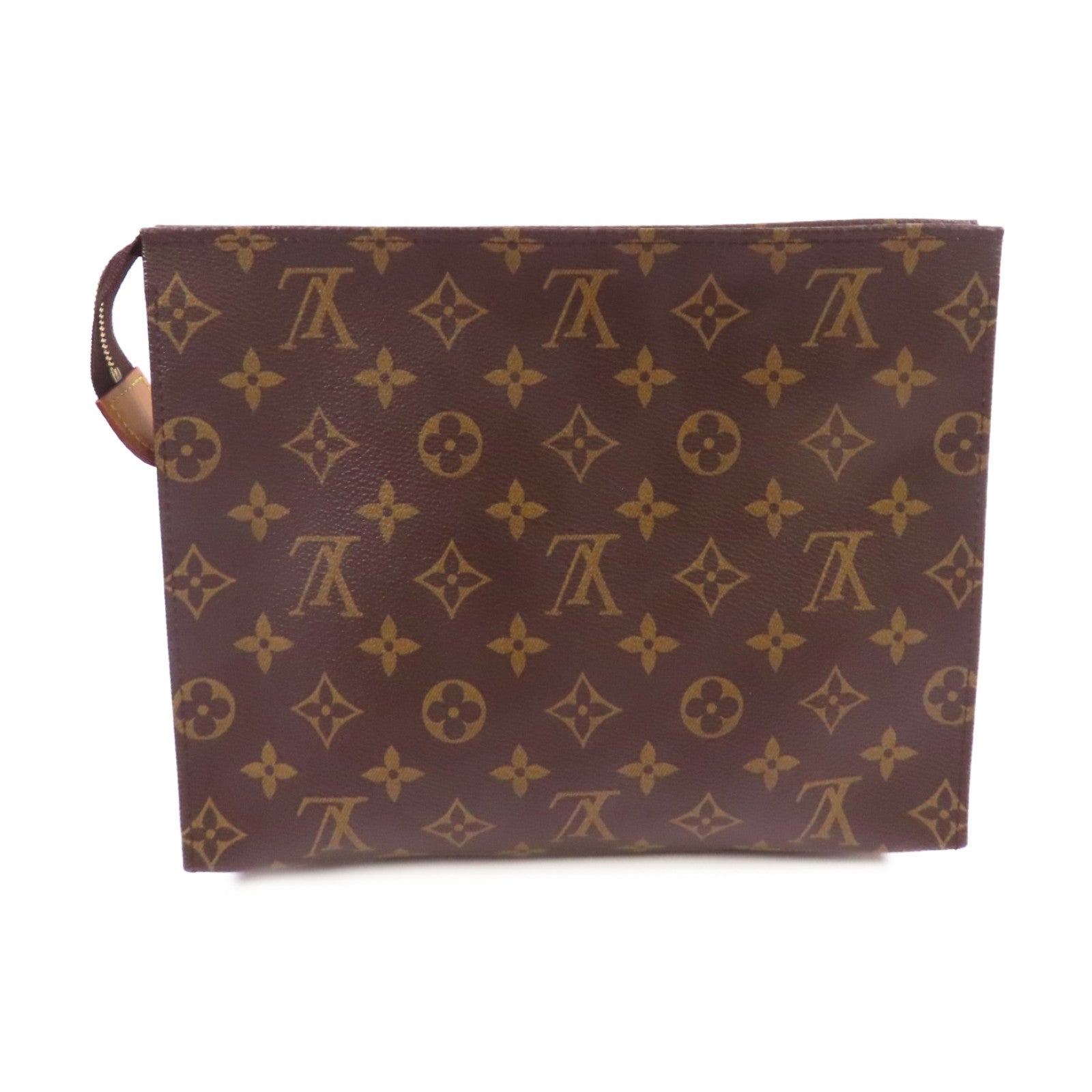 LOUIS VUITTON 【激減優惠】Monogram Toiletry Pouch 26金扣手拿包啡色