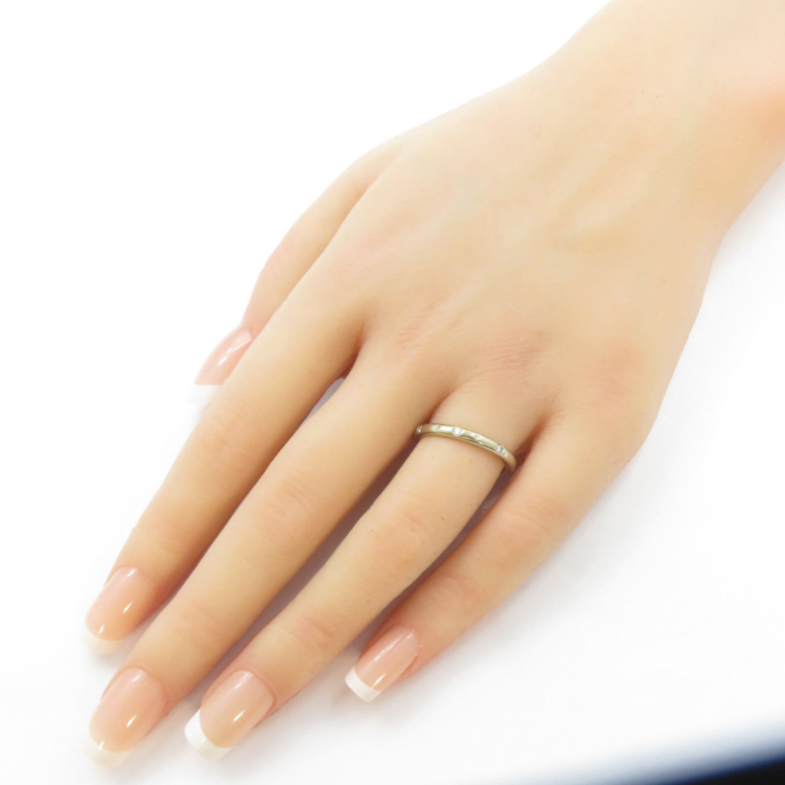 Chaumet PT950鉑金Diamond Ring鑽石戒指Chaumet#55/US#7