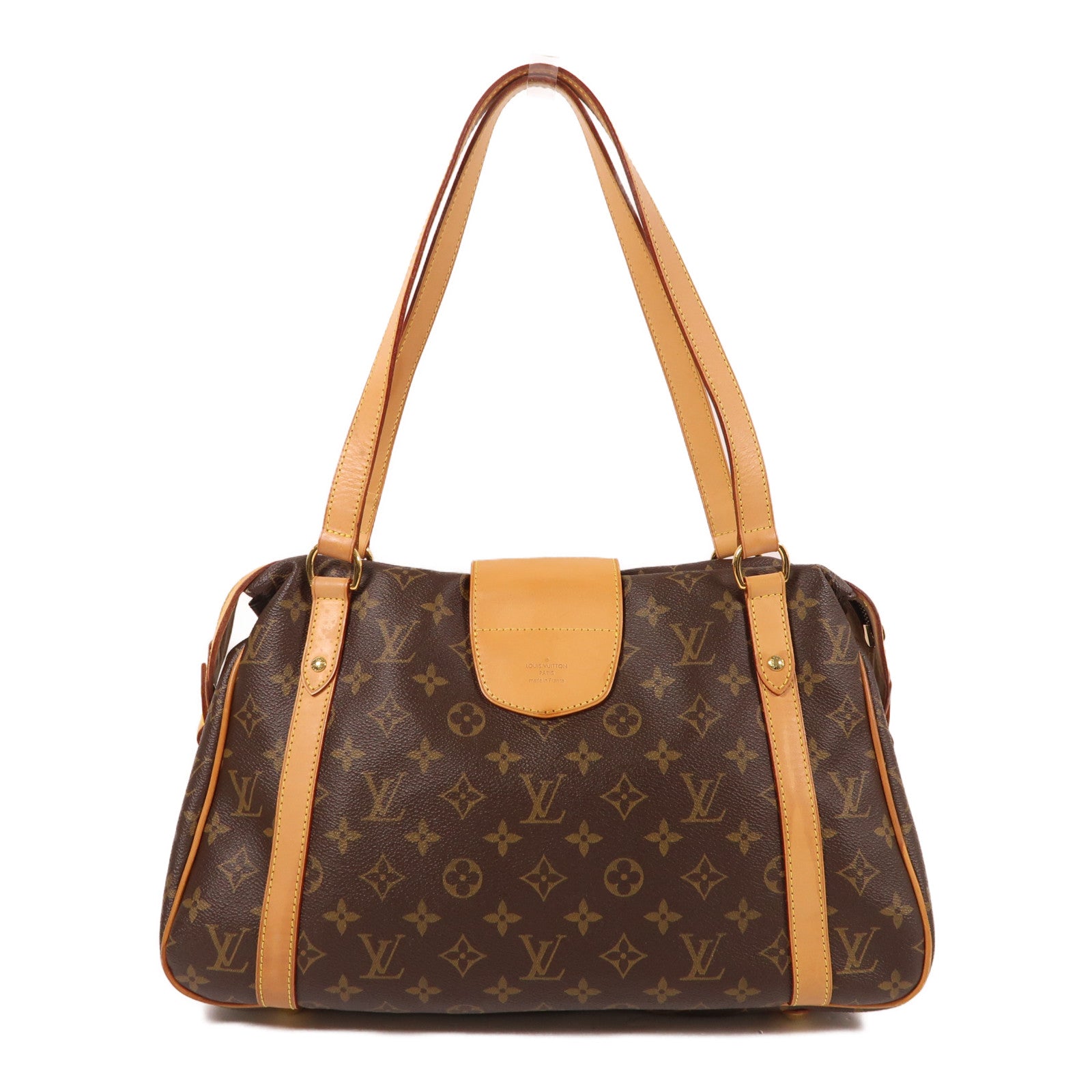 LOUIS VUITTON Monogram Stresa PM肩背袋棕色