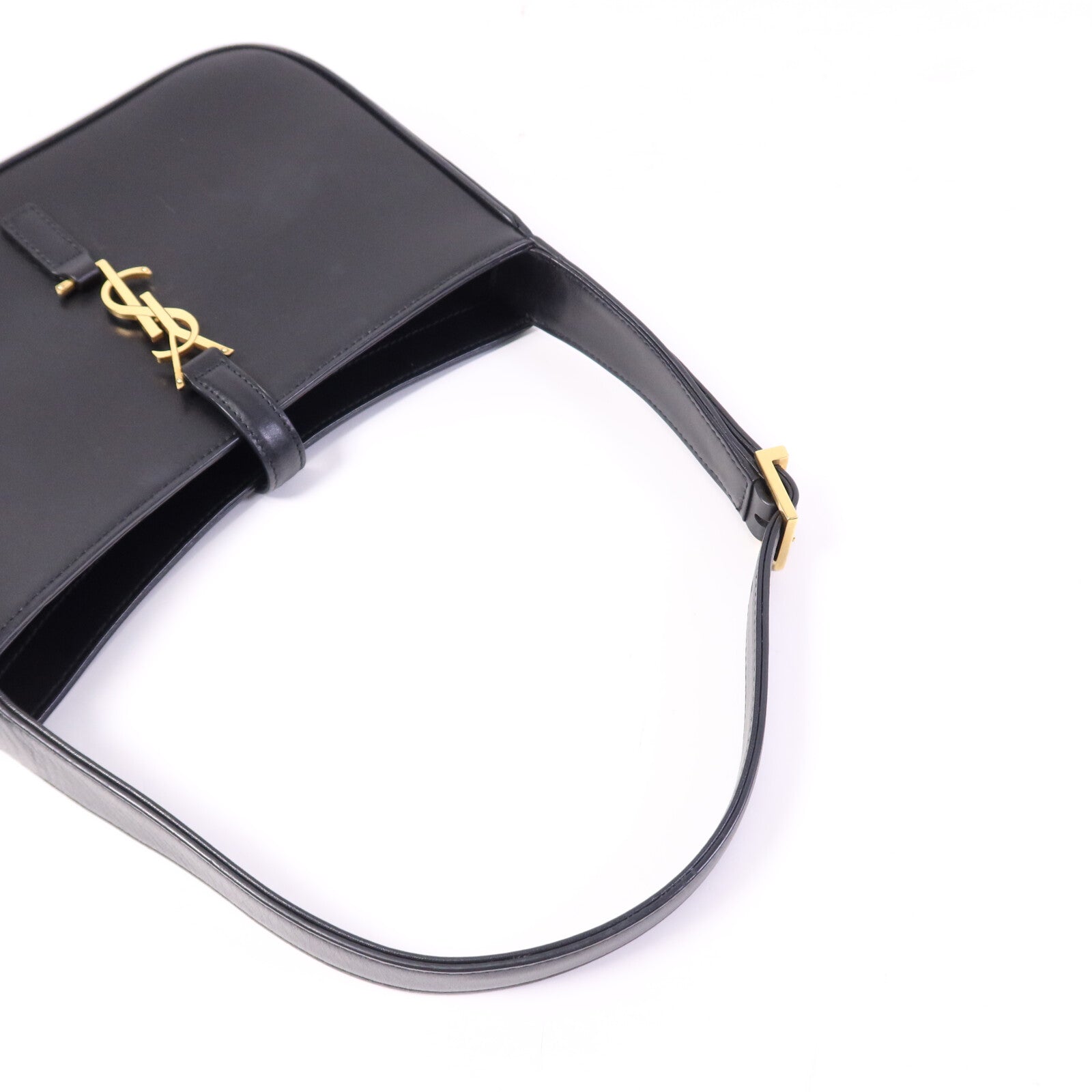 YVES SAINT LAURENT 牛皮皮革LE5A7金扣手挽袋