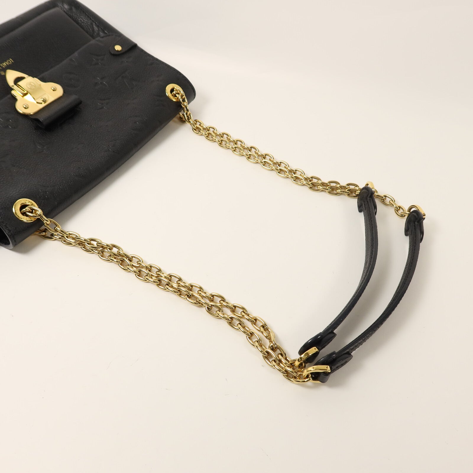 LOUIS VUITTON Monogram Empreinte Vavin PM金扣鏈帶肩背袋