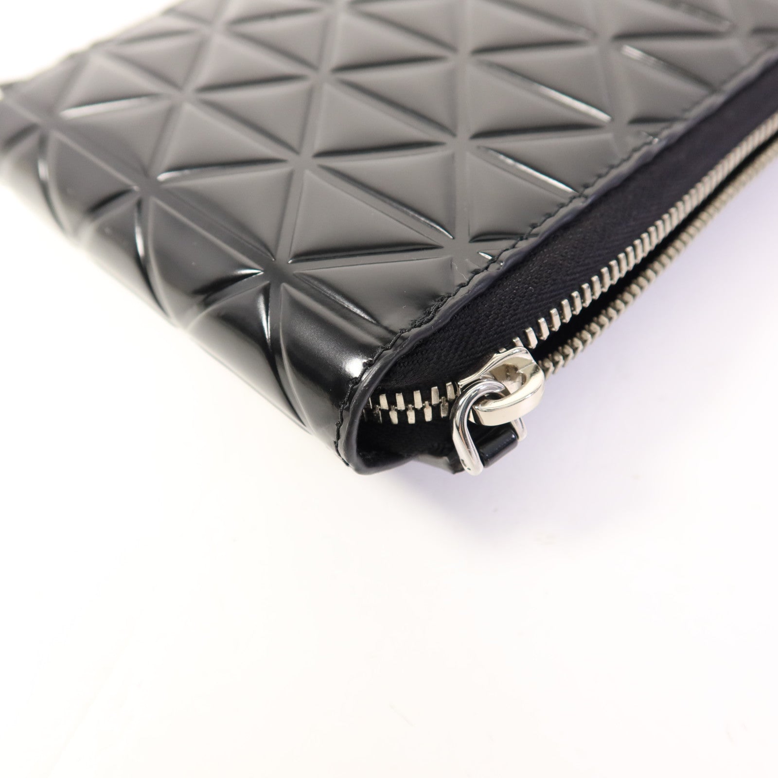 PRADA 牛皮皮革Phone Case銀扣手機肩背袋