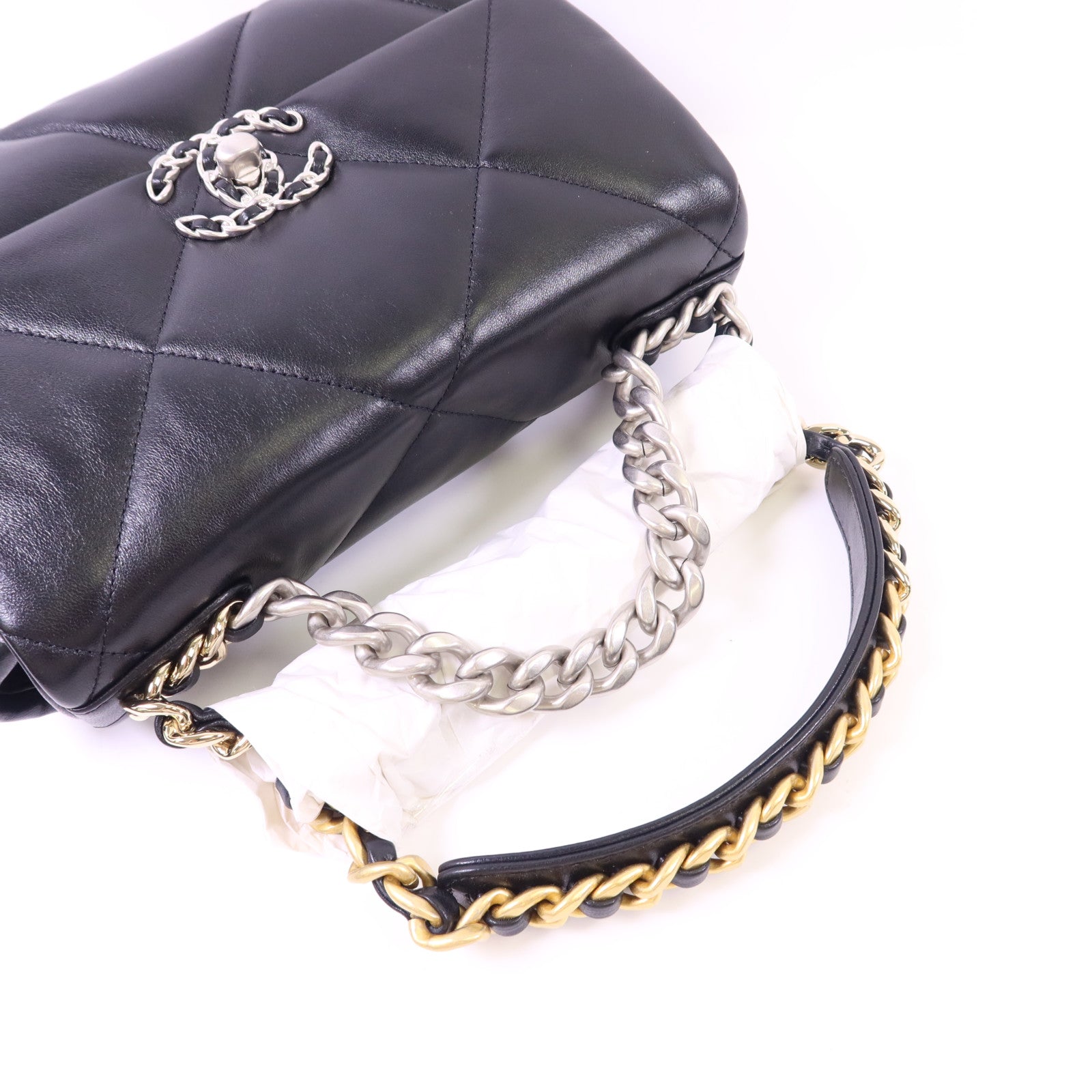 CHANEL 羊皮皮革Chanel 19手挽肩背兩用袋