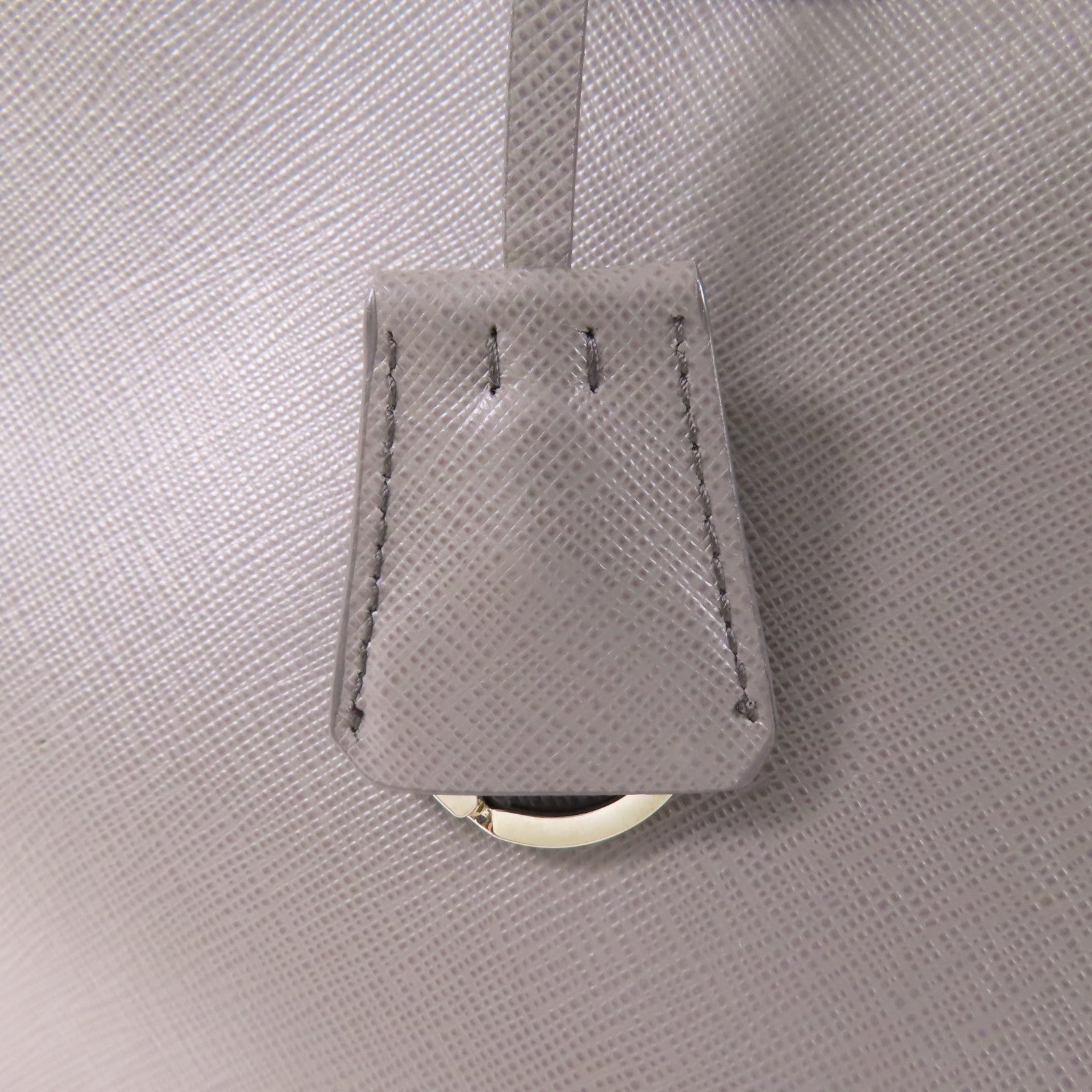 PRADA 牛皮皮革2 Way Bag銀扣手挽肩背兩用袋