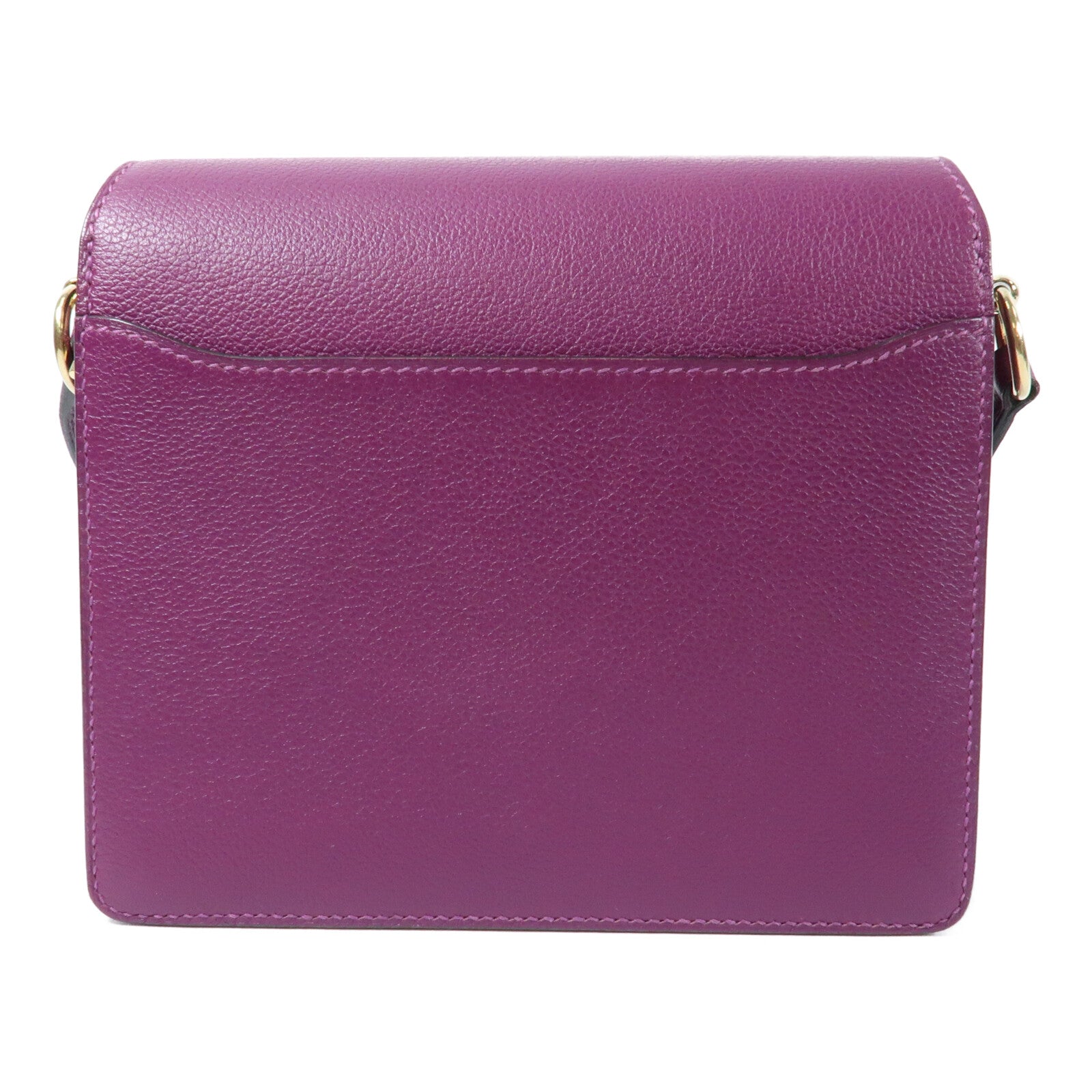 HERMES Evercolor皮革Mini Roulis金扣肩背袋Anemone