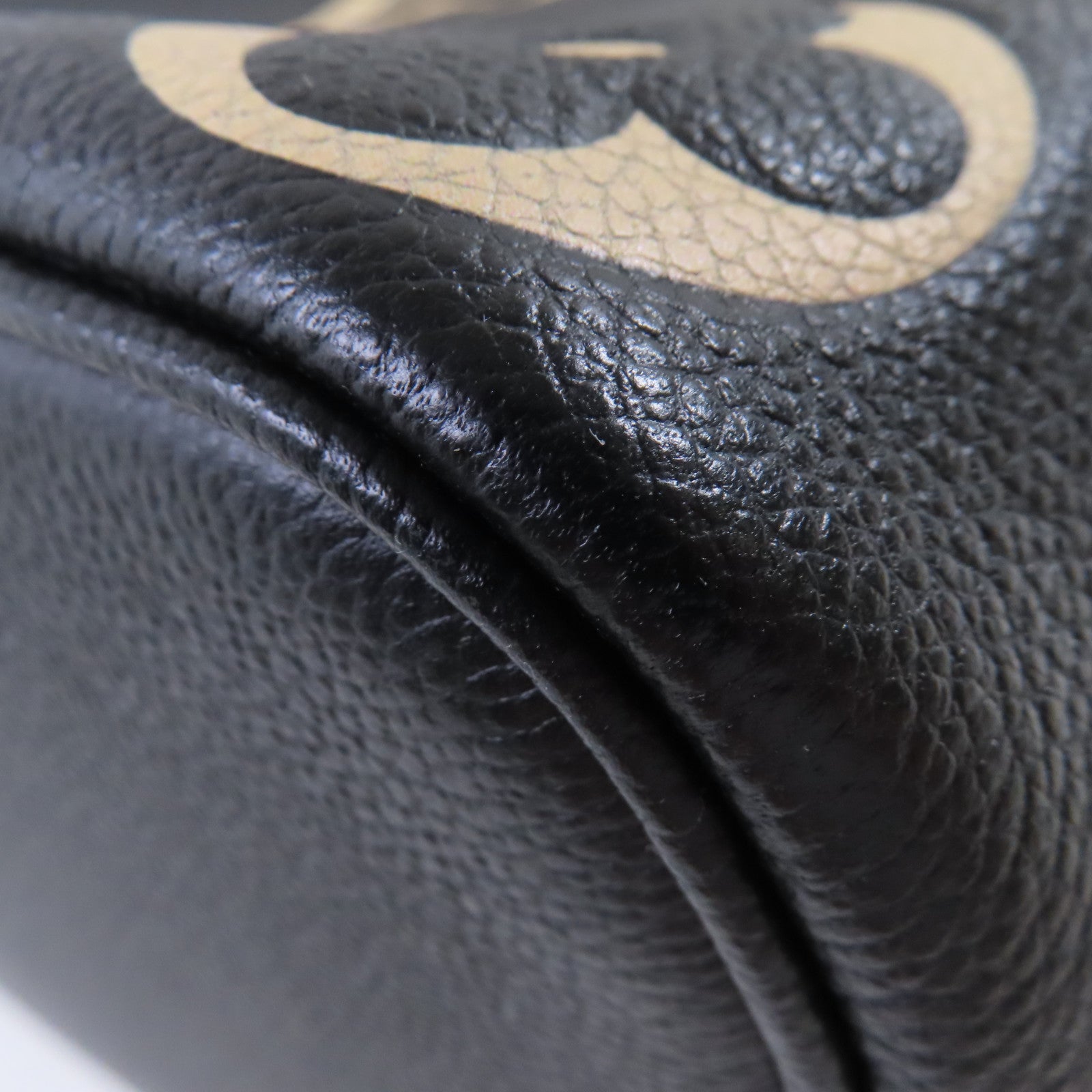 LOUIS VUITTON Monogram Empreinte Giant Neo Noe MM 2Way Shoulder Bag金扣手挽肩背兩用袋黑色/杏色