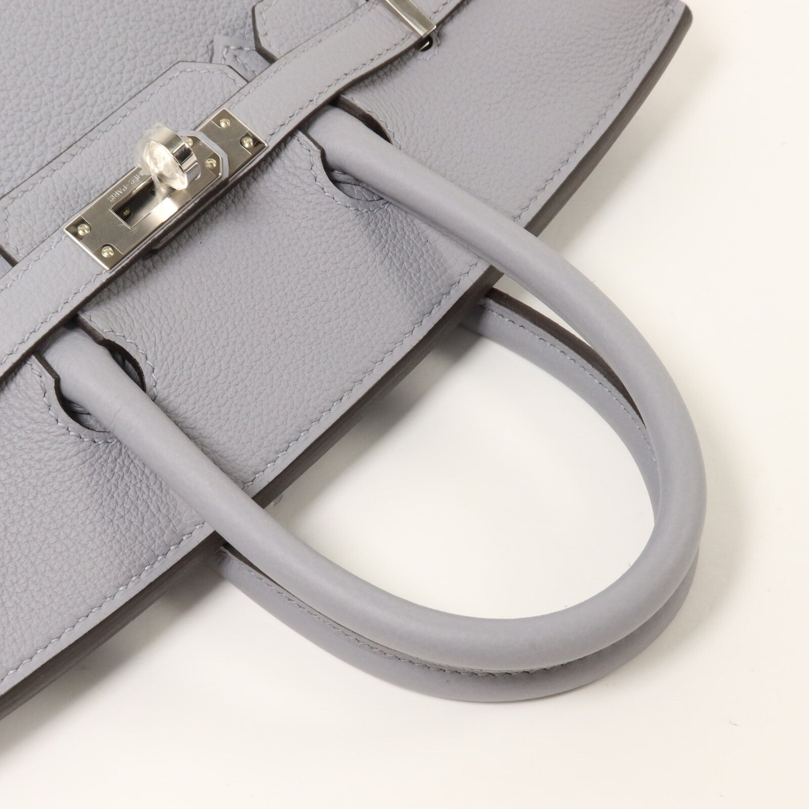 HERMES Togo皮革Birkin 25手挽袋Gris Pantin