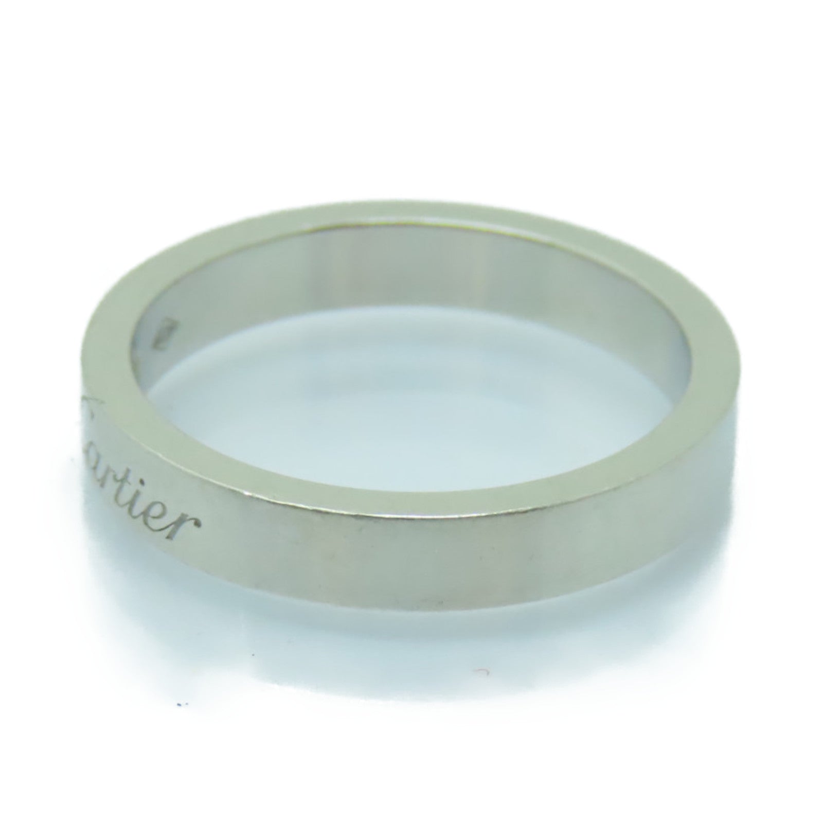 CARTIER **【激減優惠】PT950鉑金C DE Cartier Wedding Ring戒指US#5.25/Cartier#50銀色