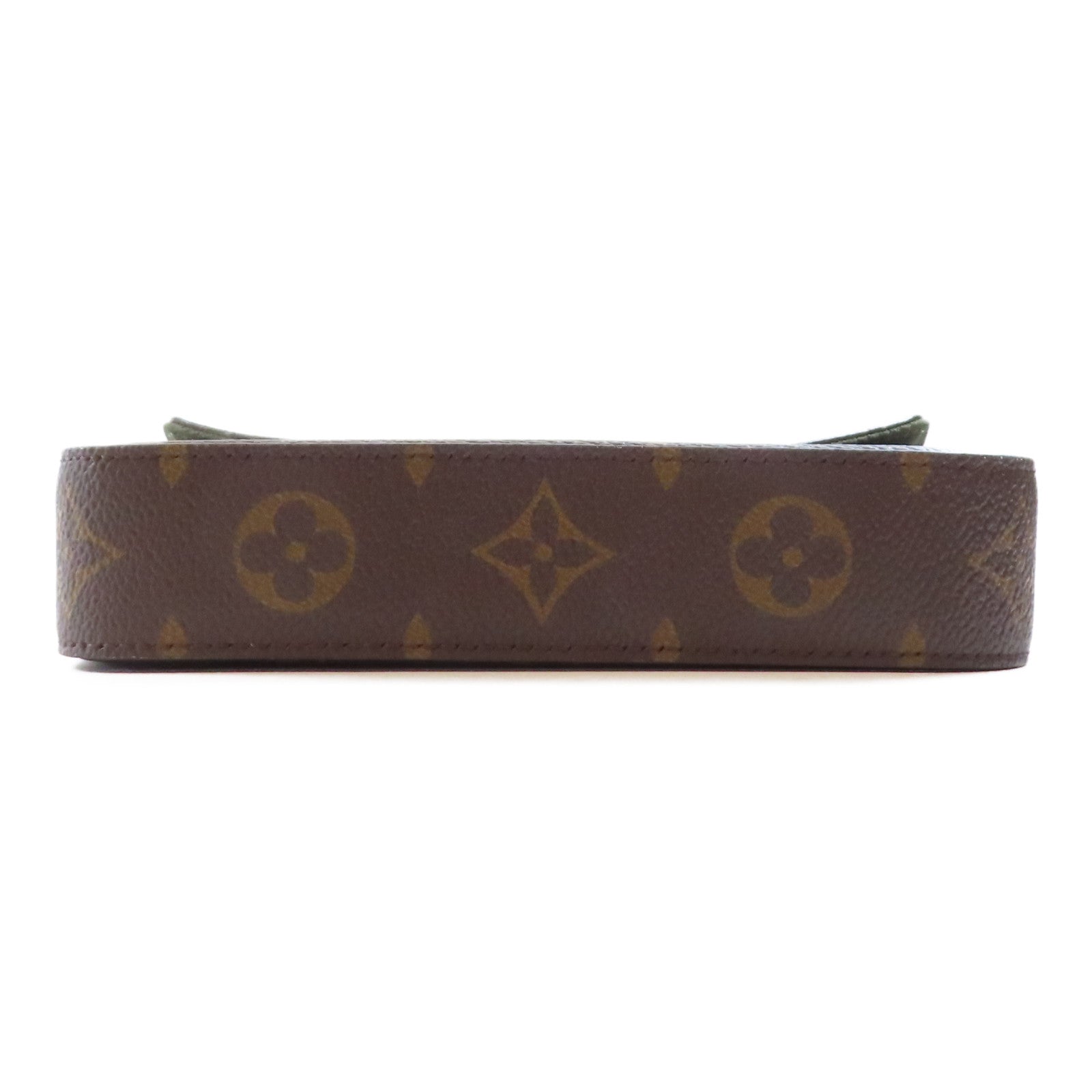 LOUIS VUITTON Monogram Felicie & Go金扣肩背袋棕色