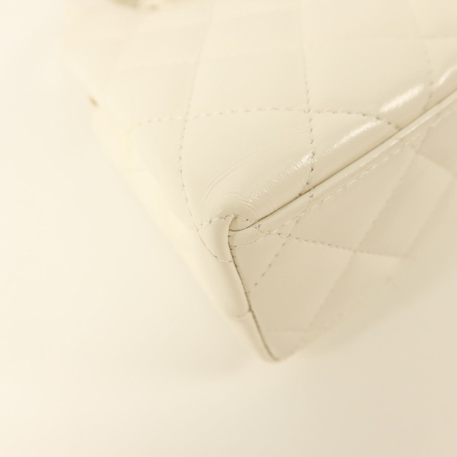 CHANEL 牛皮皮革Kelly Bag金扣鏈帶手挽肩背兩用袋