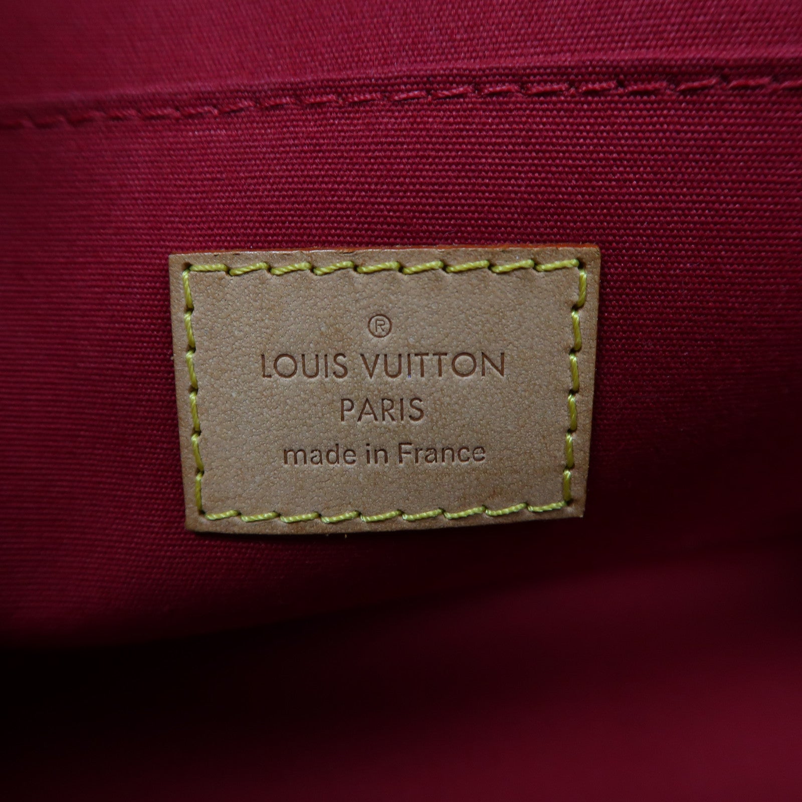 LOUIS VUITTON Monogram Vernis Roxbury Drive金扣手挽肩背兩用袋紅色