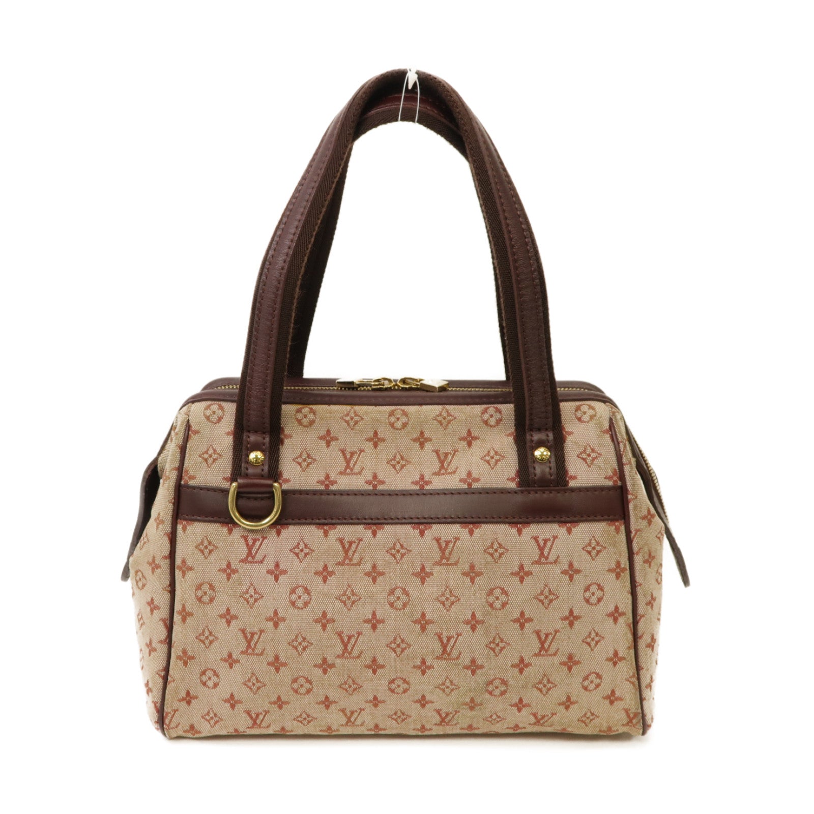 LOUIS VUITTON Monogram Mini Josephine PM金扣肩背袋粉紅色