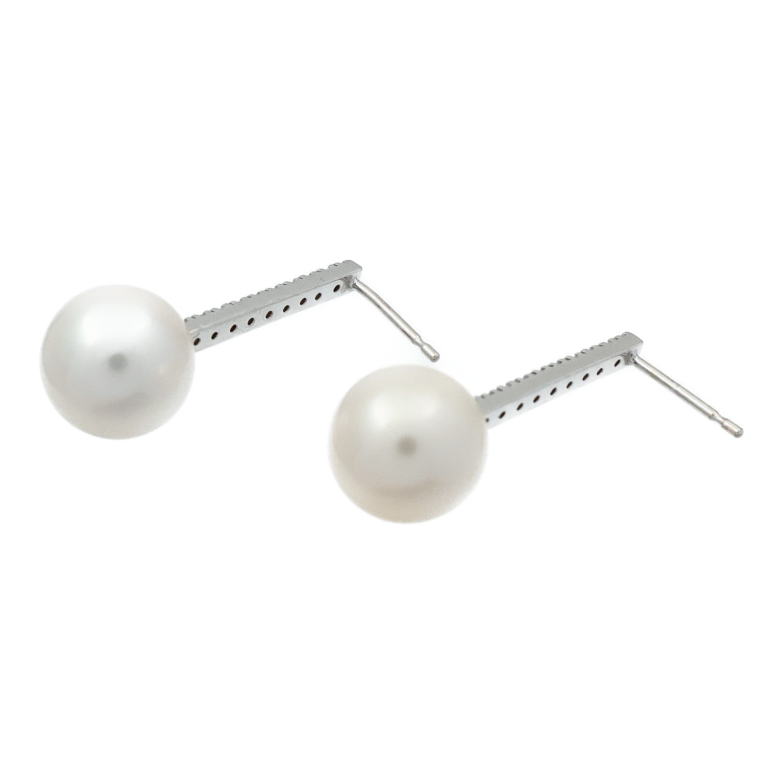 JEWELRY 18K白金Pearl Diamond Earrings珍珠/鑽石耳環