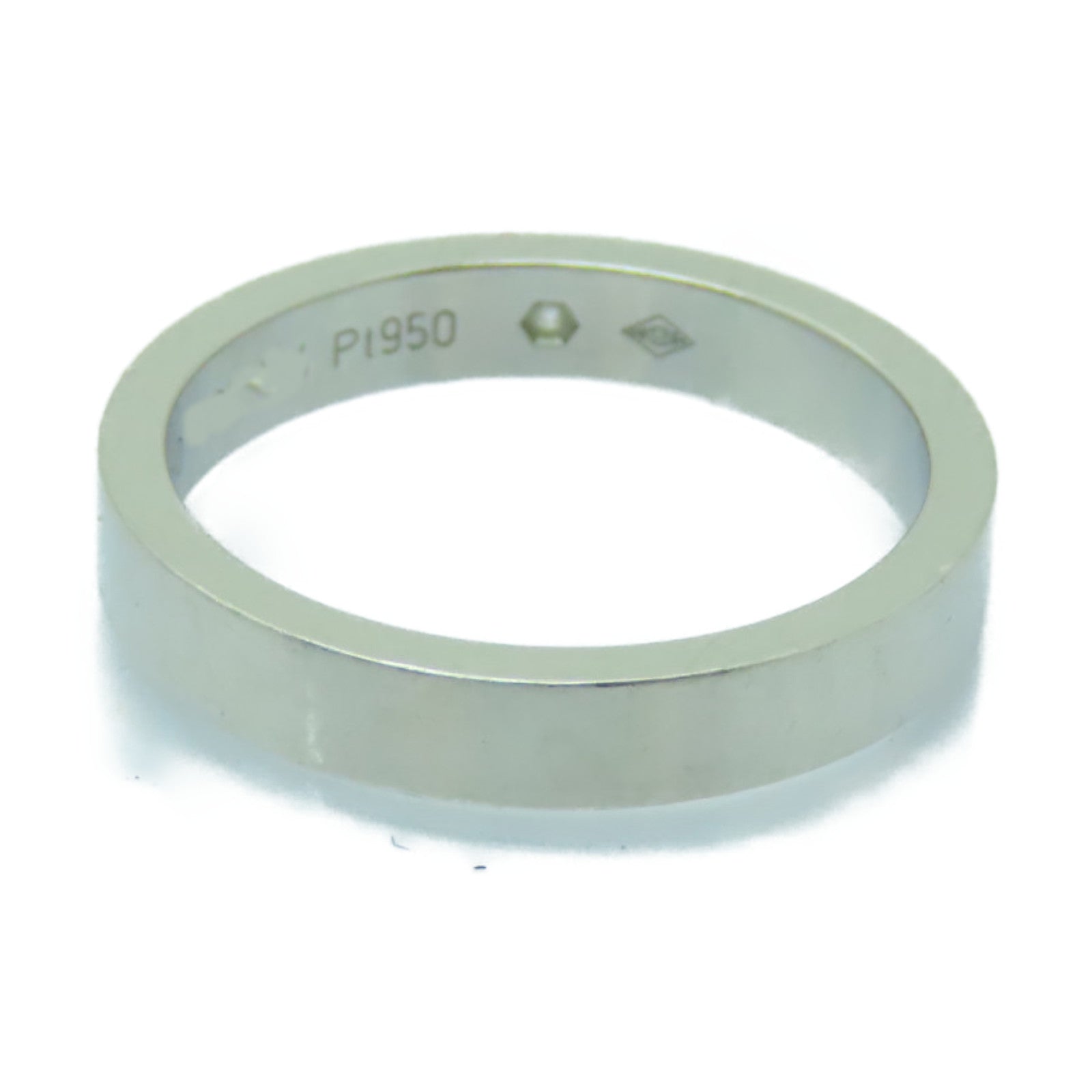 CARTIER **【激減優惠】PT950鉑金C DE Cartier Wedding Ring戒指US#5.25/Cartier#50銀色