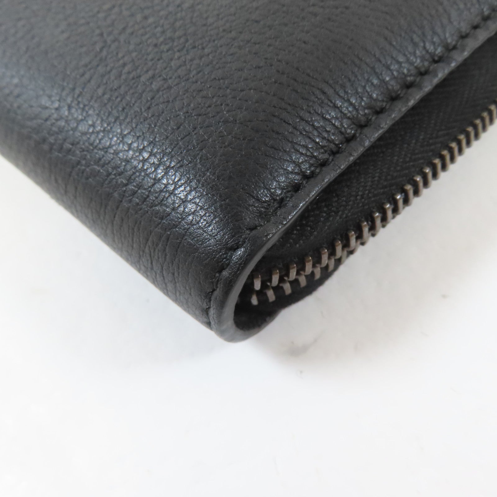GUCCI 【激減優惠】牛皮皮革Long Round Wallet金扣長錢包黑色