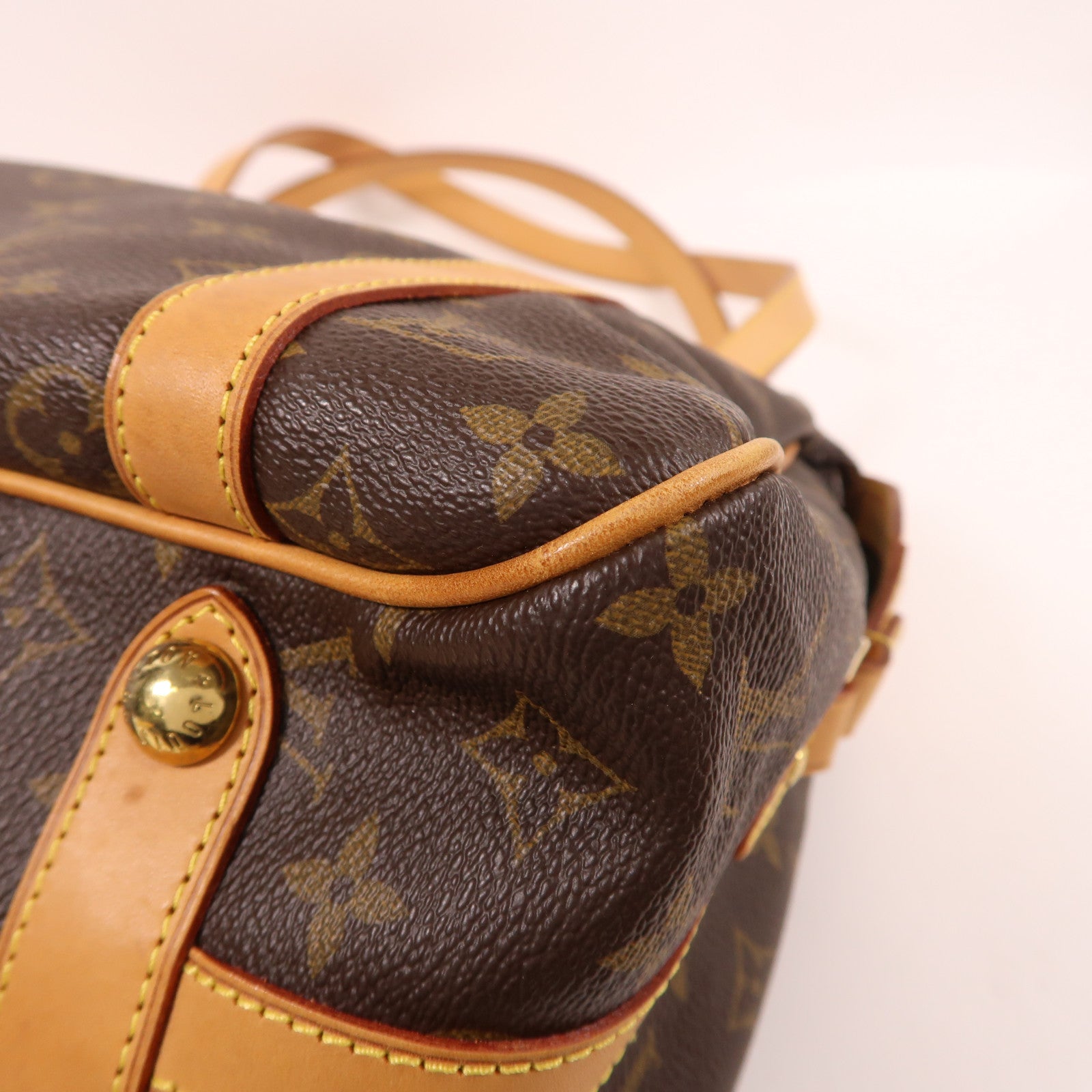 LOUIS VUITTON Monogram Stresa PM肩背袋棕色