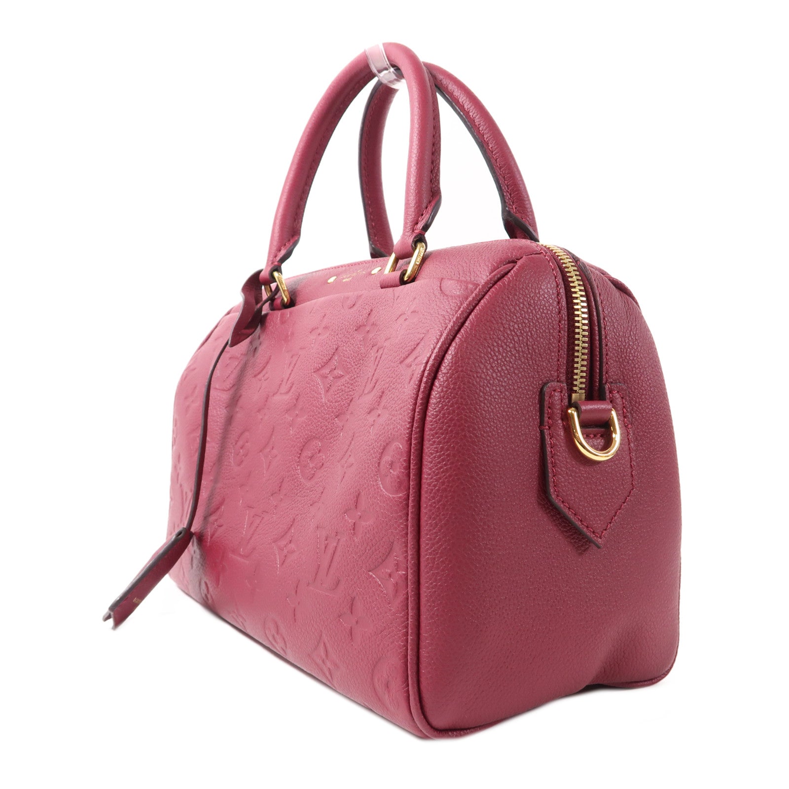LOUIS VUITTON Monogram Empreinte Speedy Bandouliere 25金扣手挽肩背兩用袋