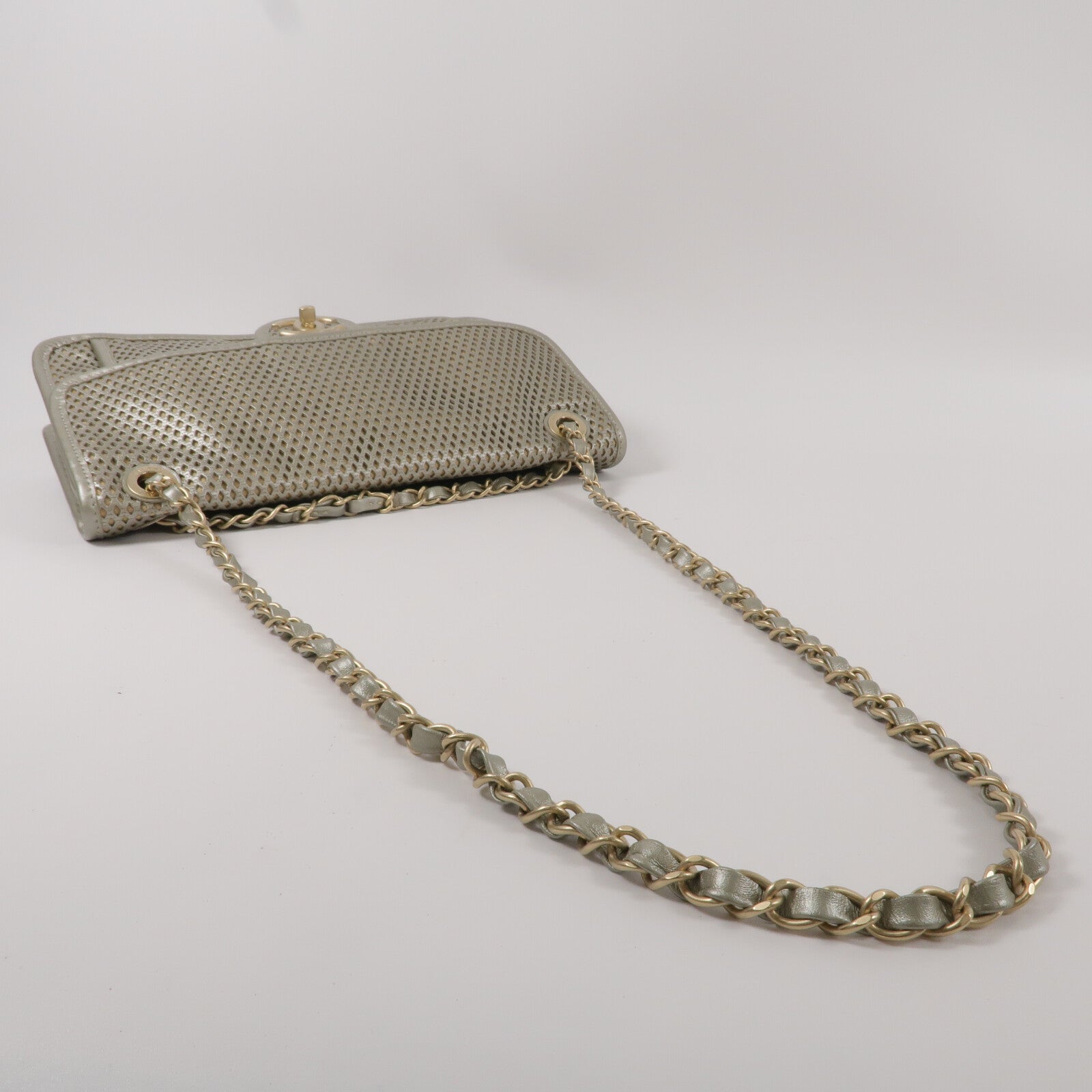 CHANEL 牛皮皮革Chain Shoulder鏈帶肩背袋