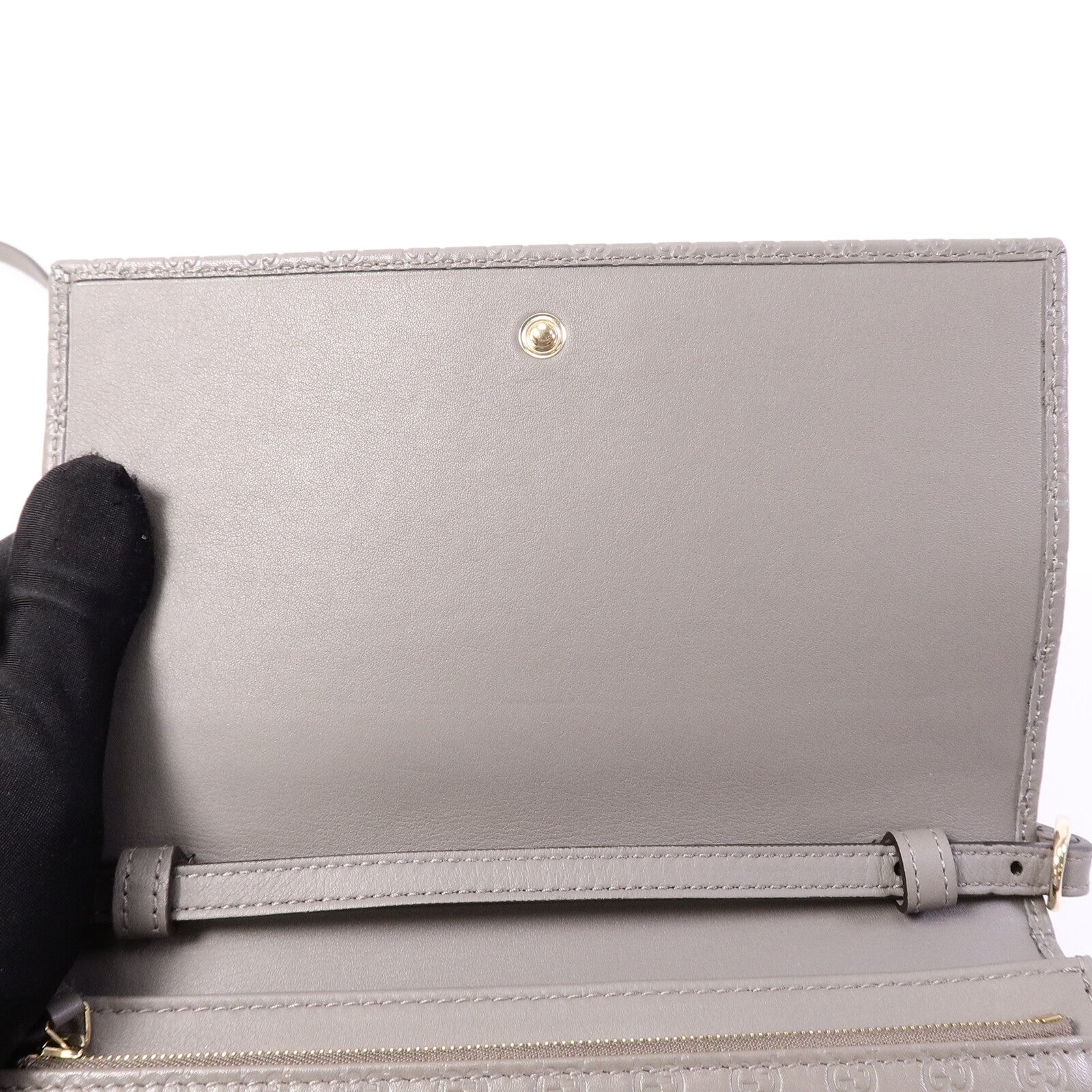 GUCCI 牛皮皮革Wallet On Chain肩背袋