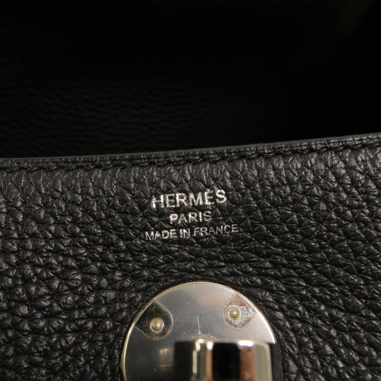 HERMES Clemence皮革Lindy 26手挽肩背兩用袋Noir