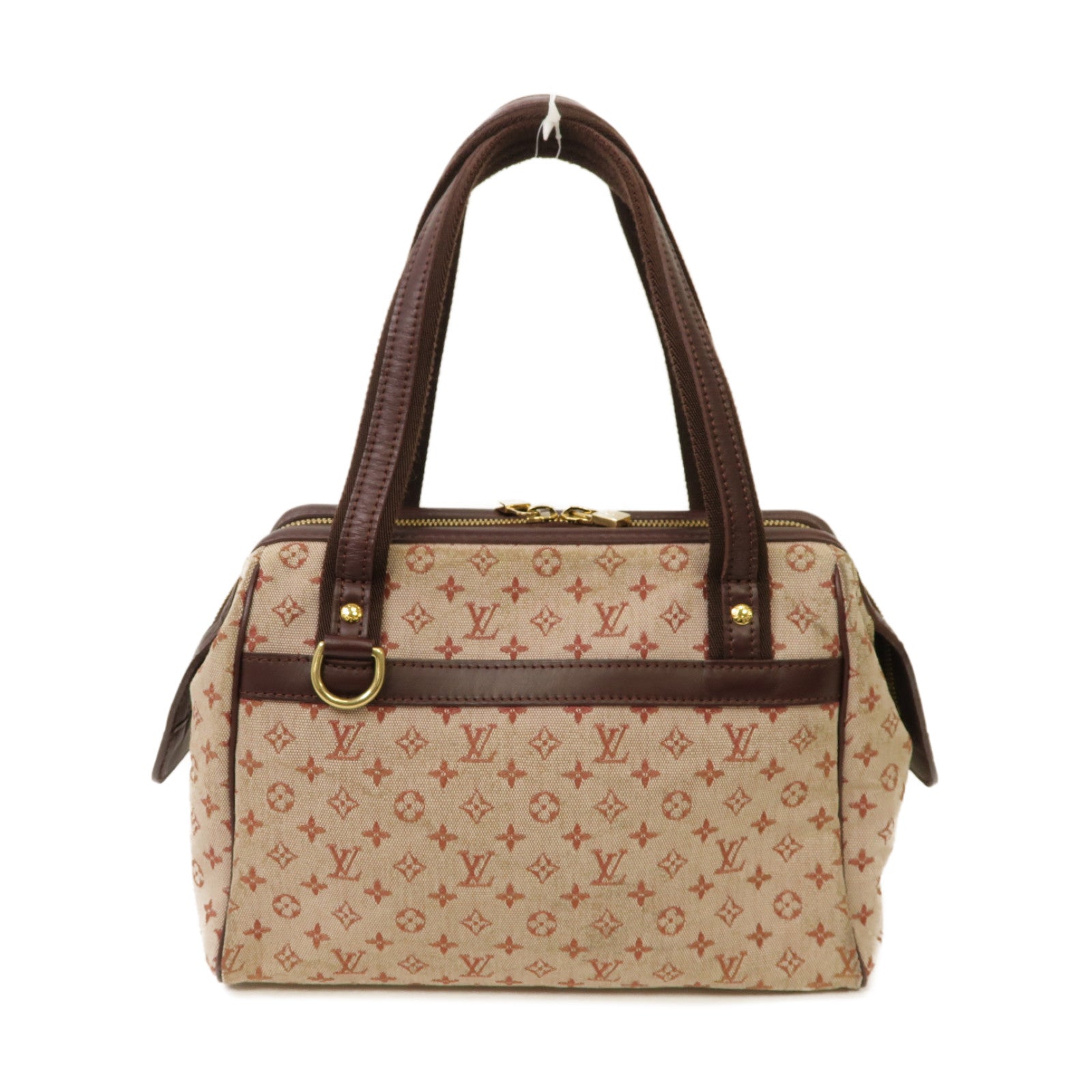LOUIS VUITTON Monogram Mini Josephine PM金扣肩背袋粉紅色