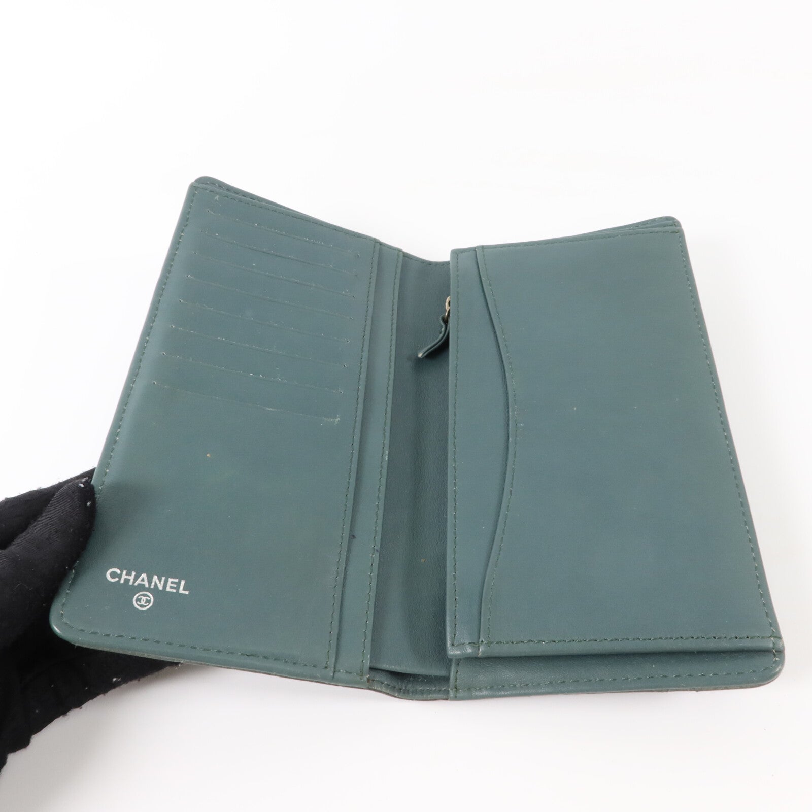 CHANEL 牛皮皮革Classic Long Flap Wallet長錢包