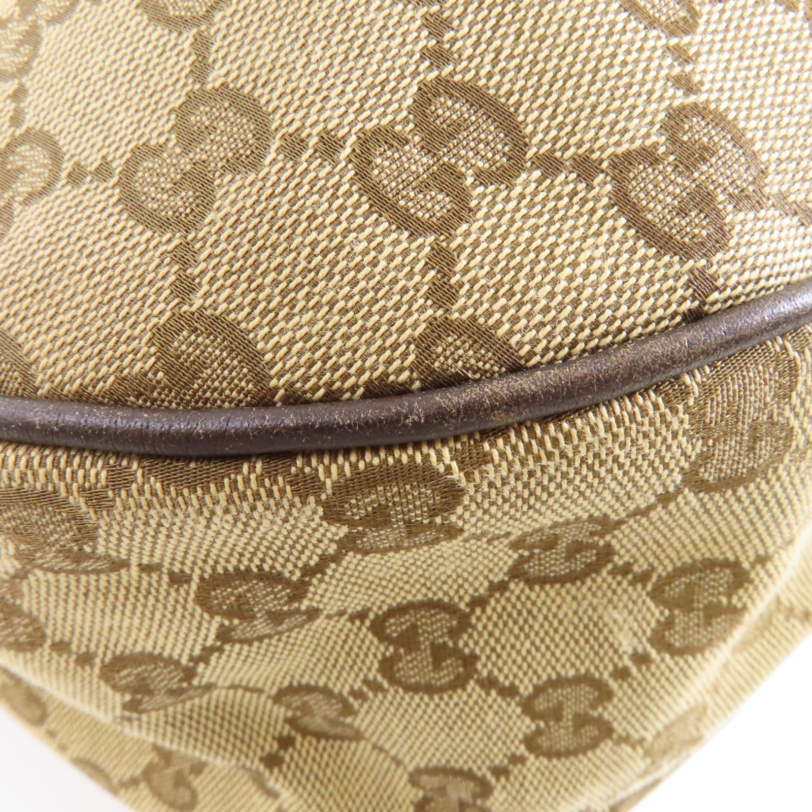 GUCCI 帆布Shoulder Bag金扣肩背袋啡色