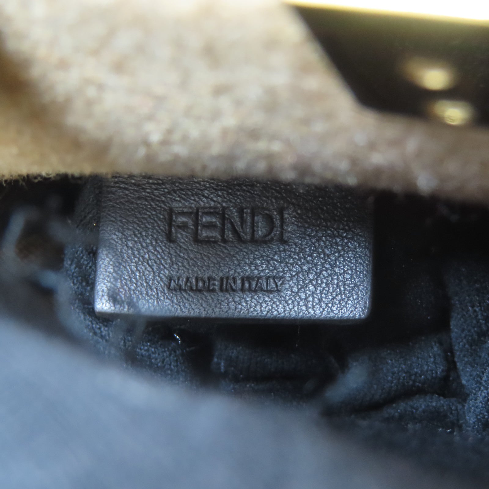 FENDI Wool felt Mini Sunshine Shopper Bag金扣手挽肩背兩用袋啡色