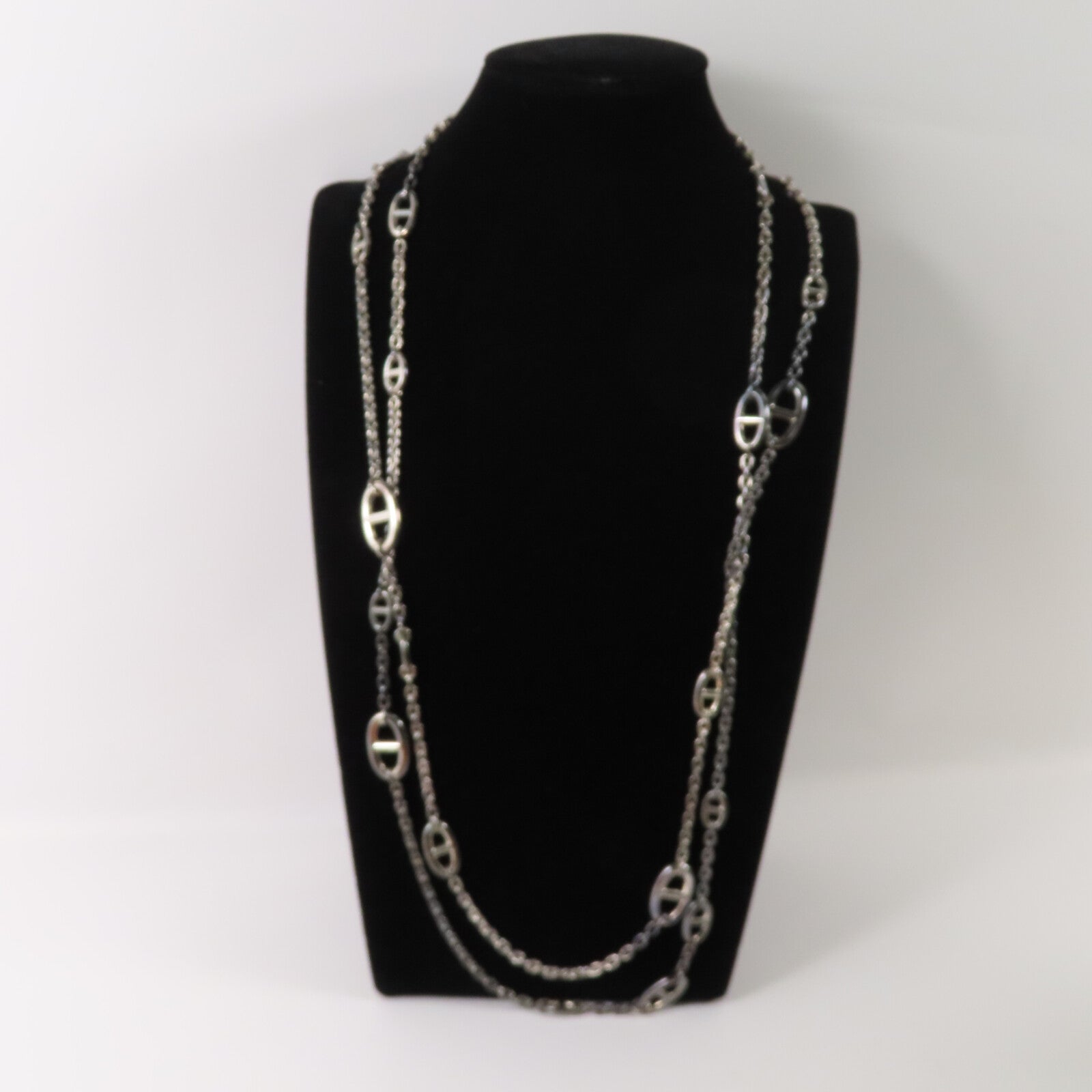 HERMES 925純銀Farandole Necklace銀扣項鏈