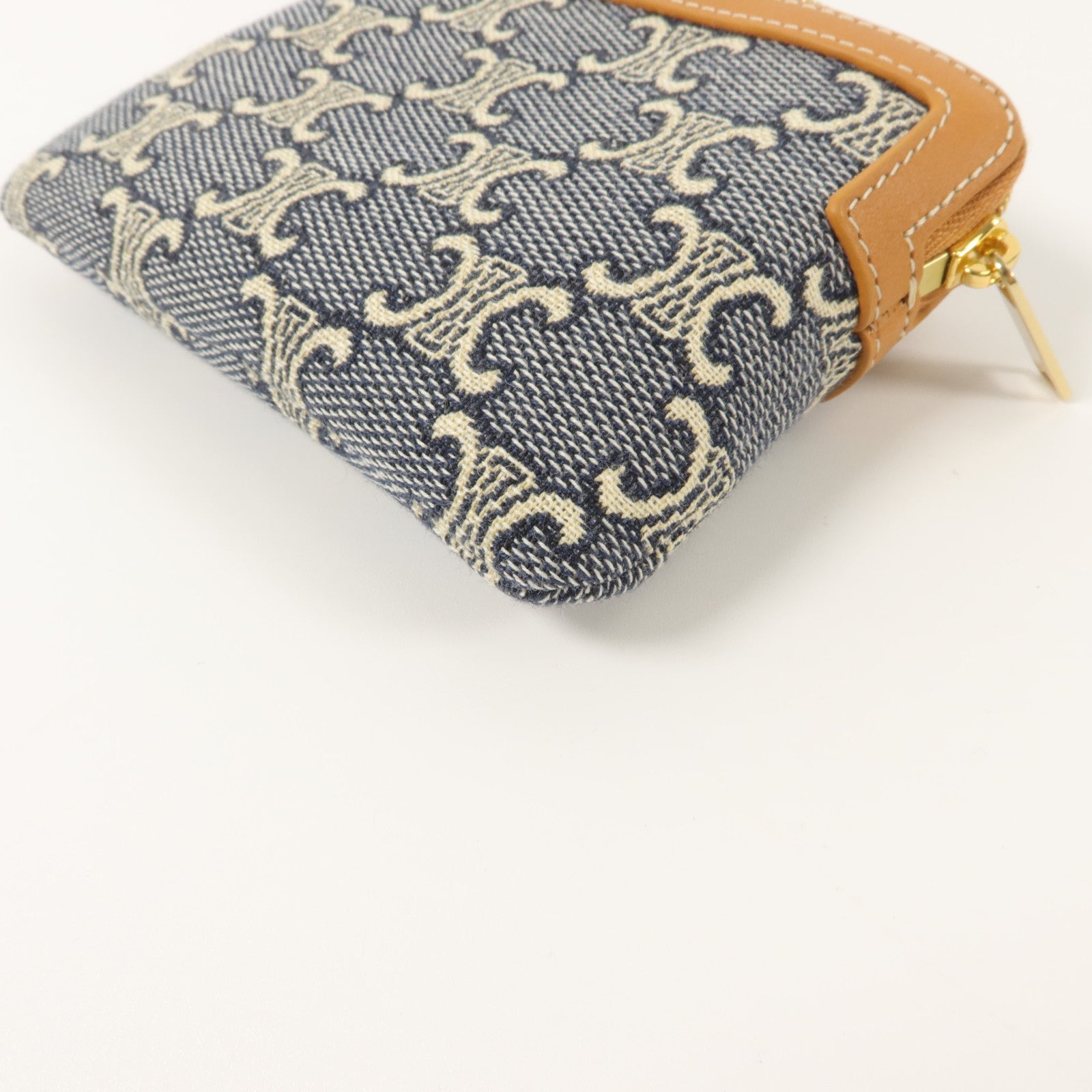 CELINE 帆布Jacqaurd Triomphe All Over Coin Purse零錢包