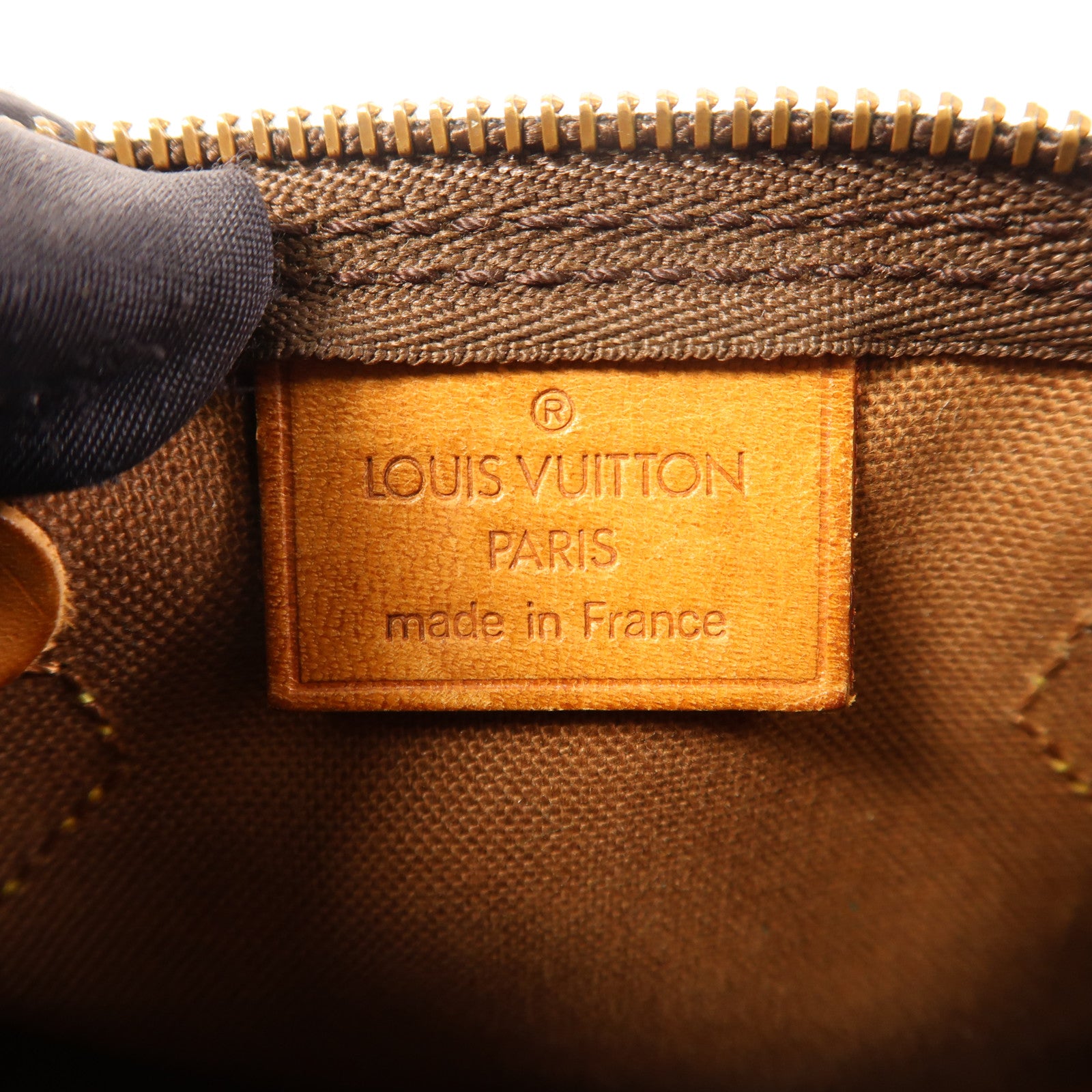 LOUIS VUITTON Monogram Speedy Mini金扣手挽袋棕色