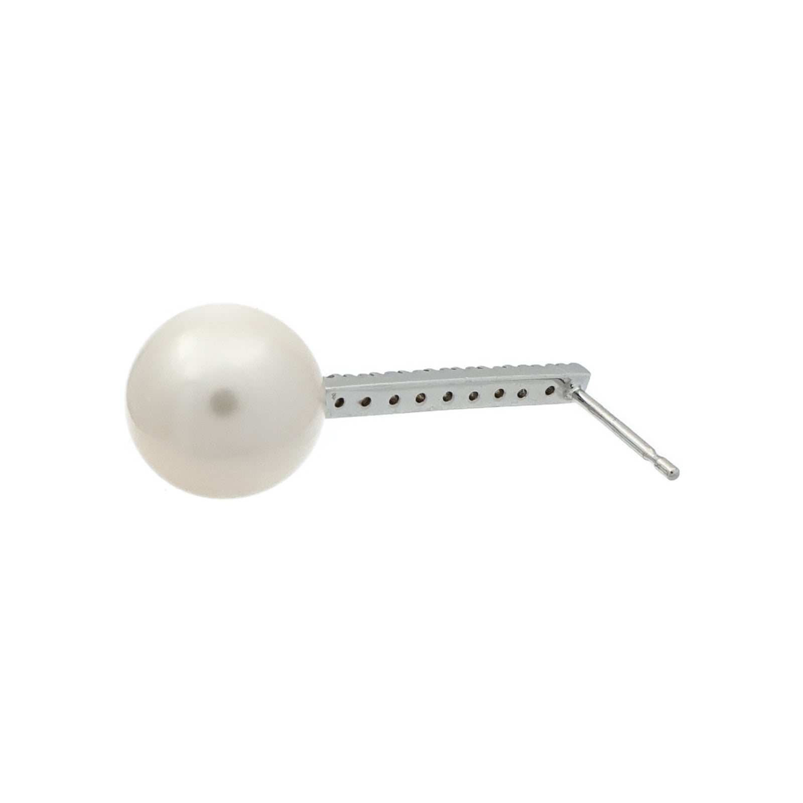 JEWELRY 18K白金Pearl Diamond Earrings珍珠/鑽石耳環