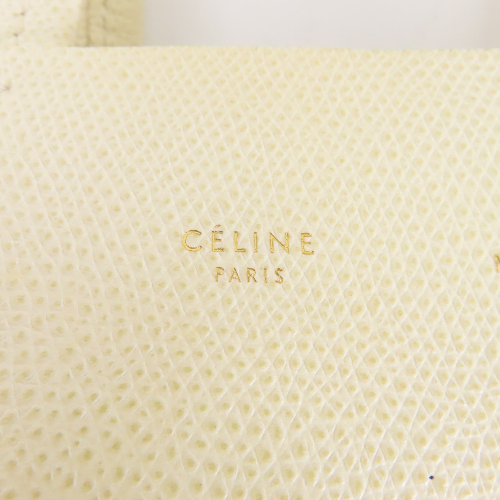 CELINE 【激減優惠】牛皮皮革Cabas金扣手挽肩背兩用袋白色