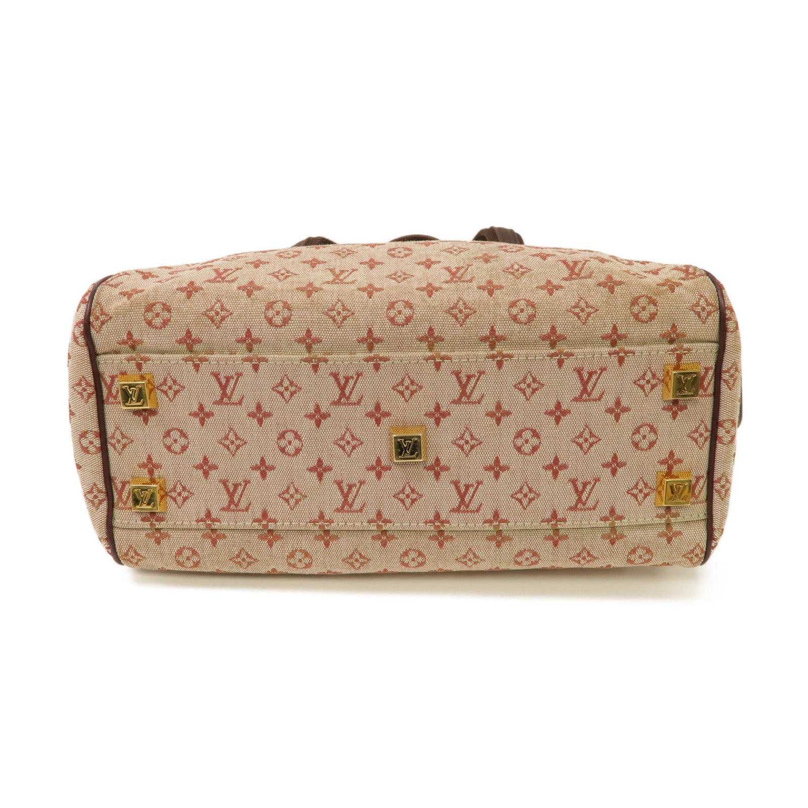 LOUIS VUITTON Monogram Mini Josephine PM金扣肩背袋粉紅色