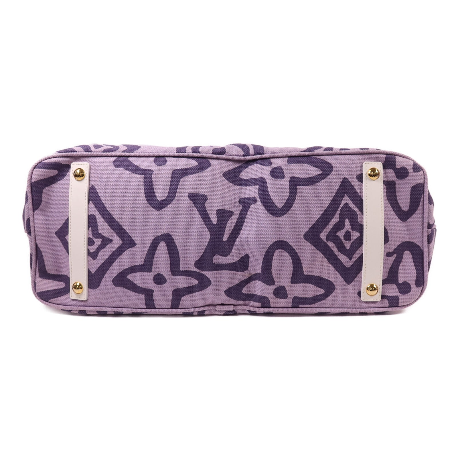 LOUIS VUITTON 帆布Cruise Line Tahitienne GM金扣肩背袋