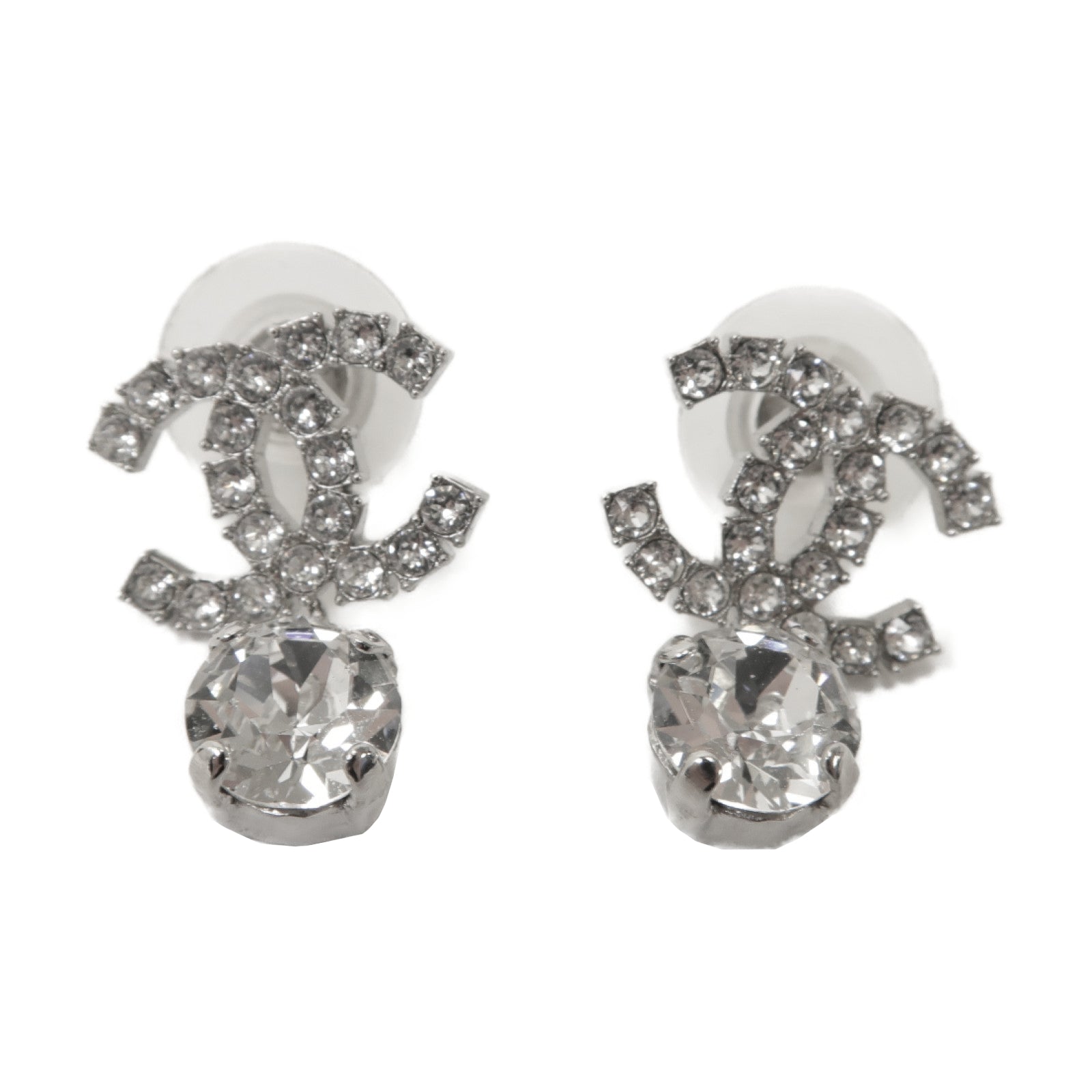 CHANEL 金屬Earrings耳環銀色