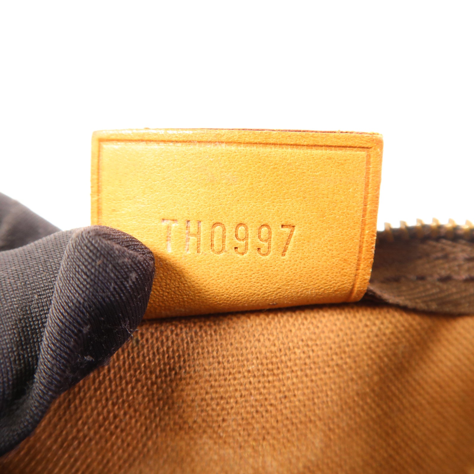 LOUIS VUITTON Monogram Speedy Mini金扣手挽袋棕色