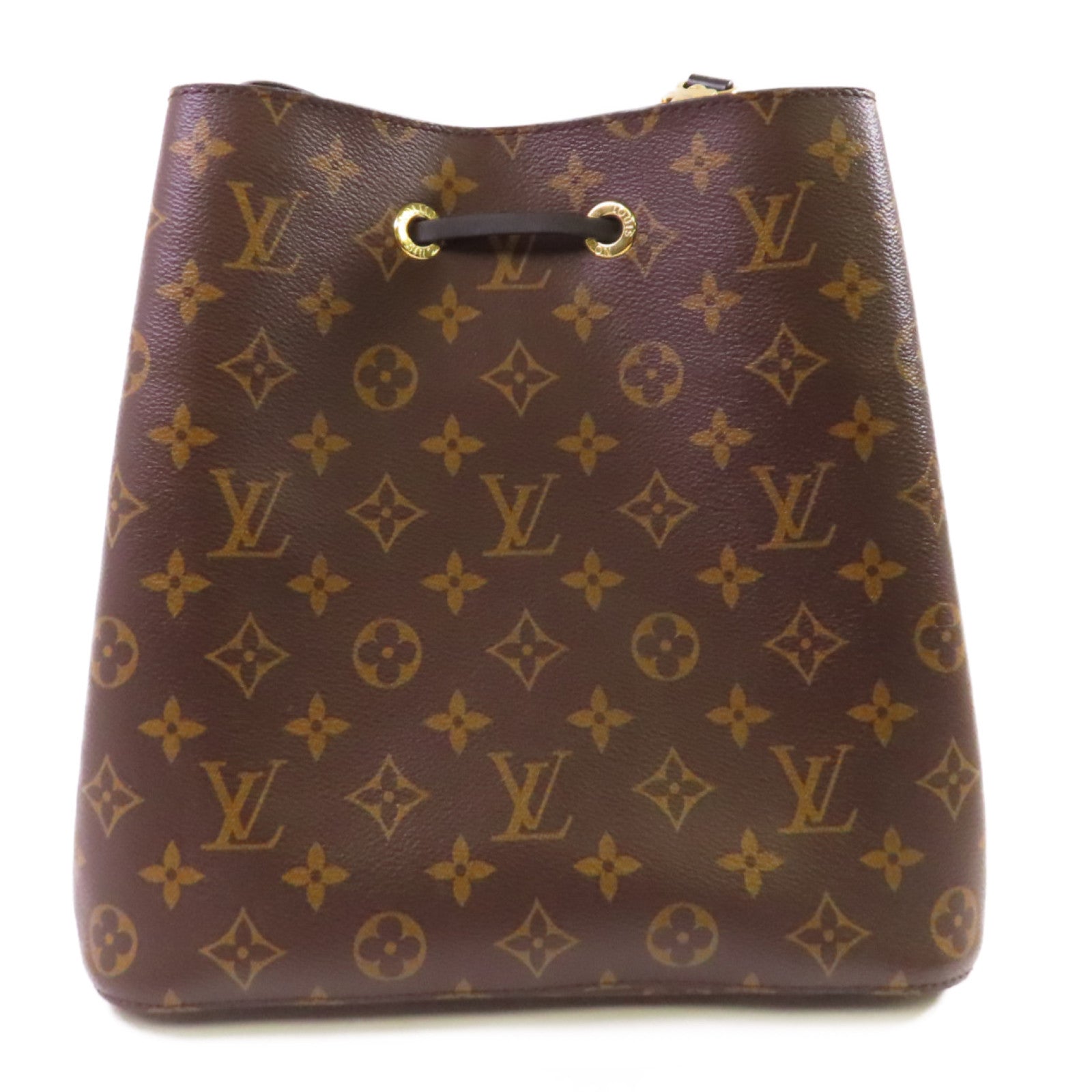 LOUIS VUITTON Monogram Neo Noe MM Shoulder Bag金扣肩背袋啡色