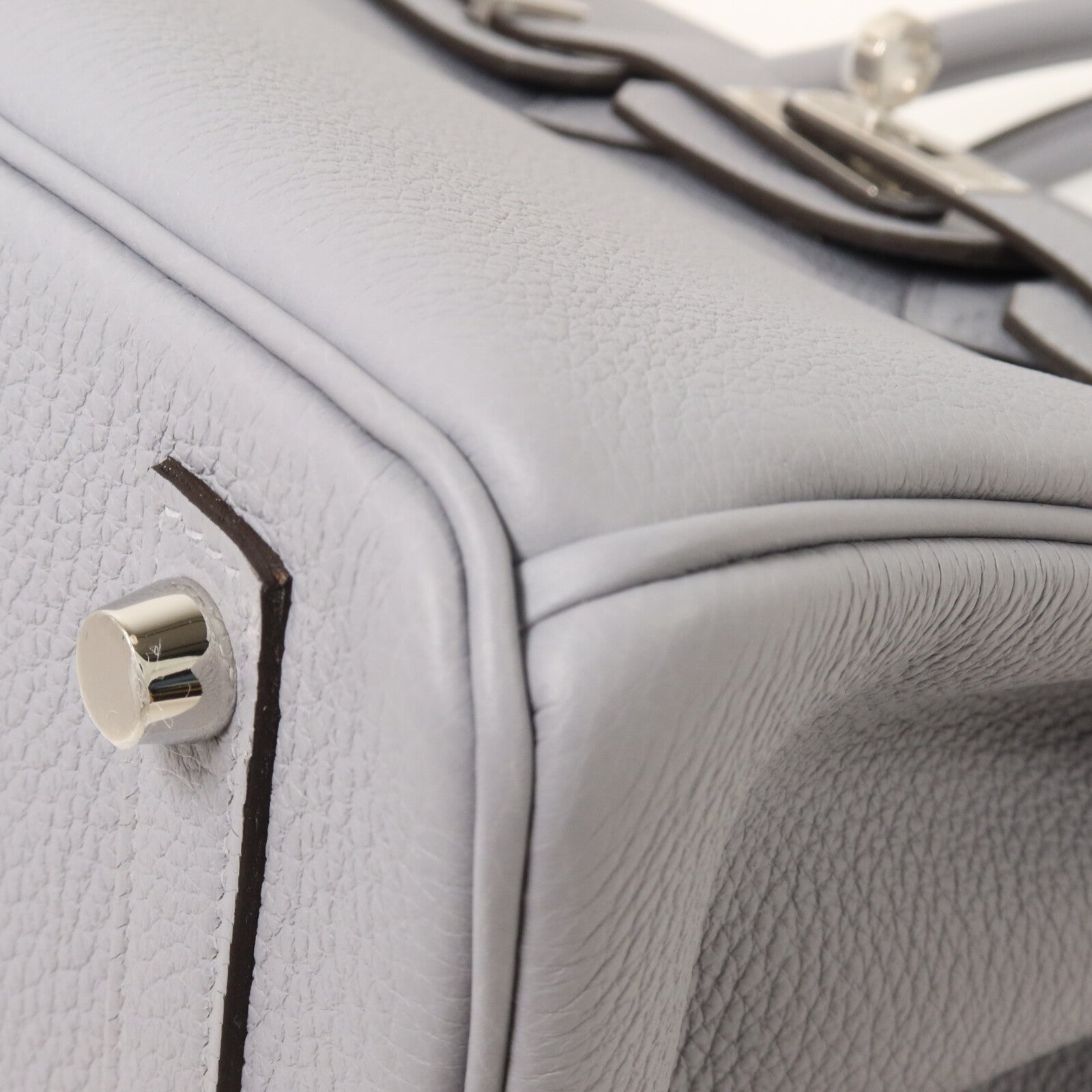 HERMES Togo皮革Birkin 25手挽袋Gris Pantin