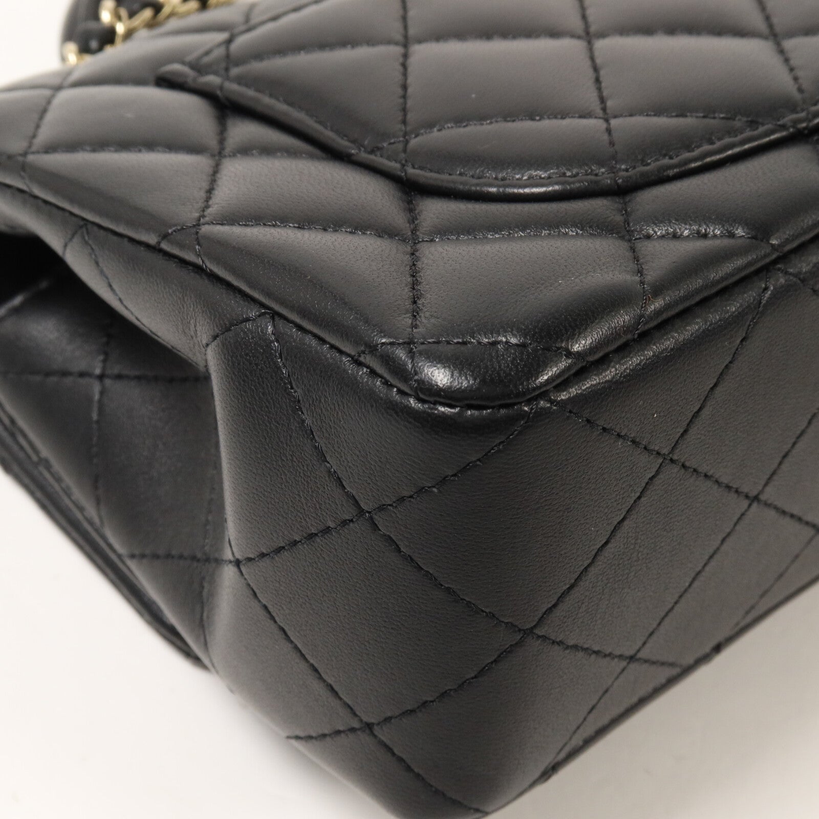 CHANEL 羊皮皮革Mini Classic Flap Bag With Handle手挽肩背兩用袋