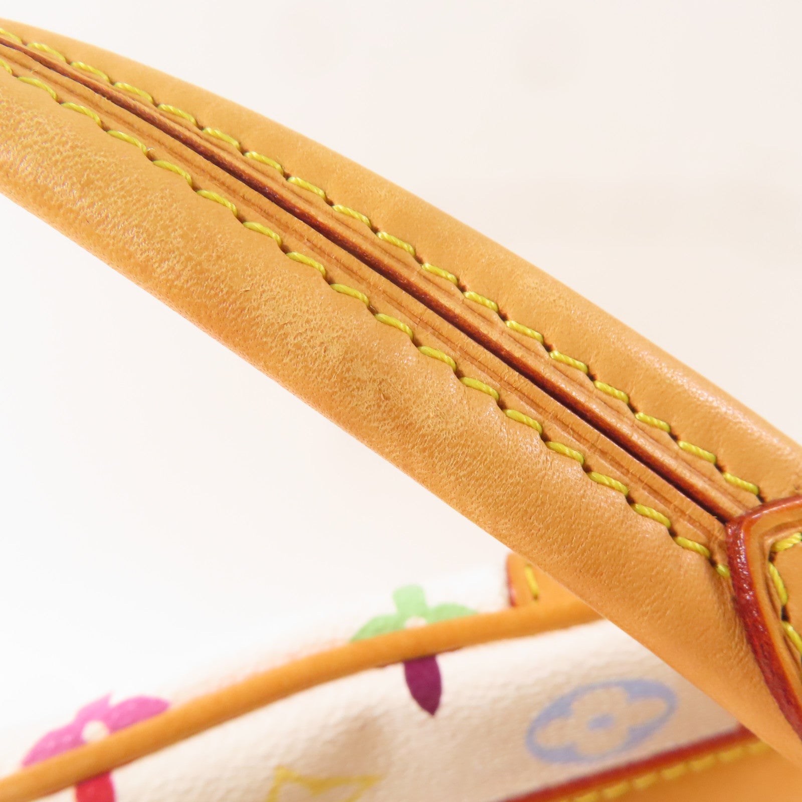 LOUIS VUITTON Monogram Multicolore Claudia金扣肩背袋白色/彩色