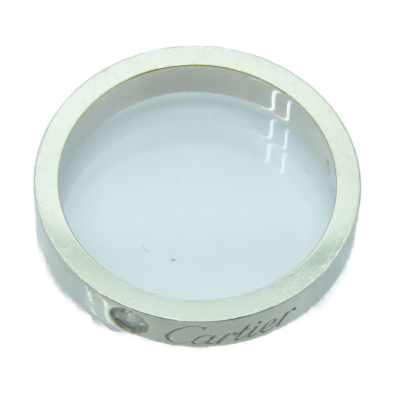 CARTIER **【激減優惠】PT950鉑金C DE Cartier Wedding Ring戒指US#5.25/Cartier#50銀色