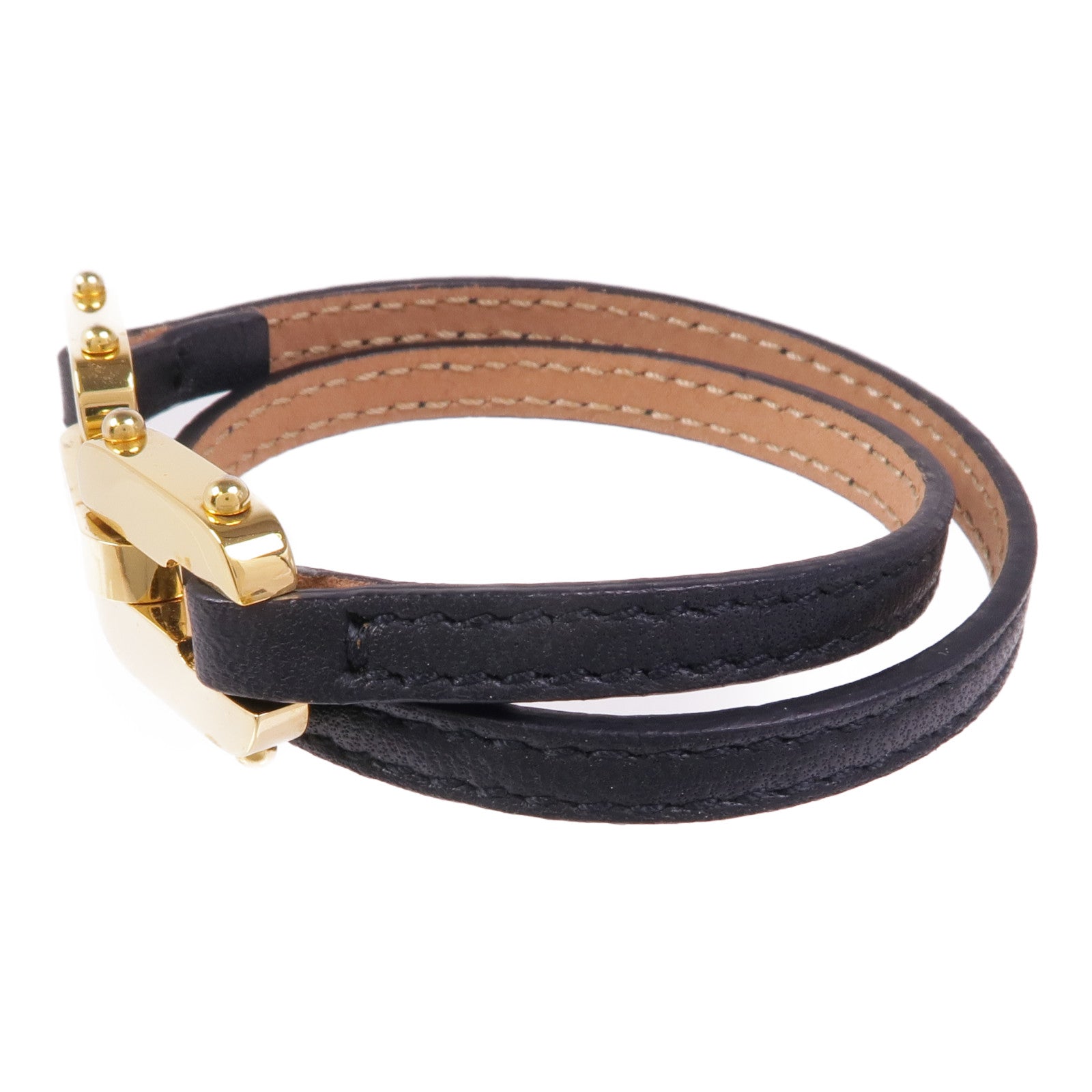FENDI 牛皮皮革Bracelet金扣手帶