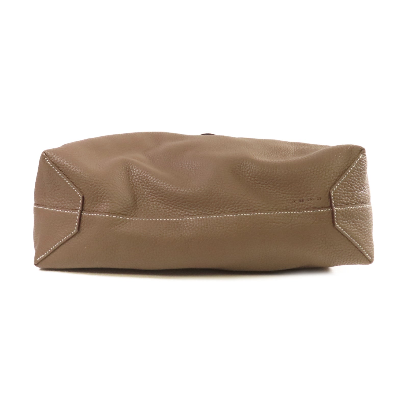 HERMES 【激減優惠】Togo皮革Double Sens Shoulder Bag肩背袋藍色/啡色