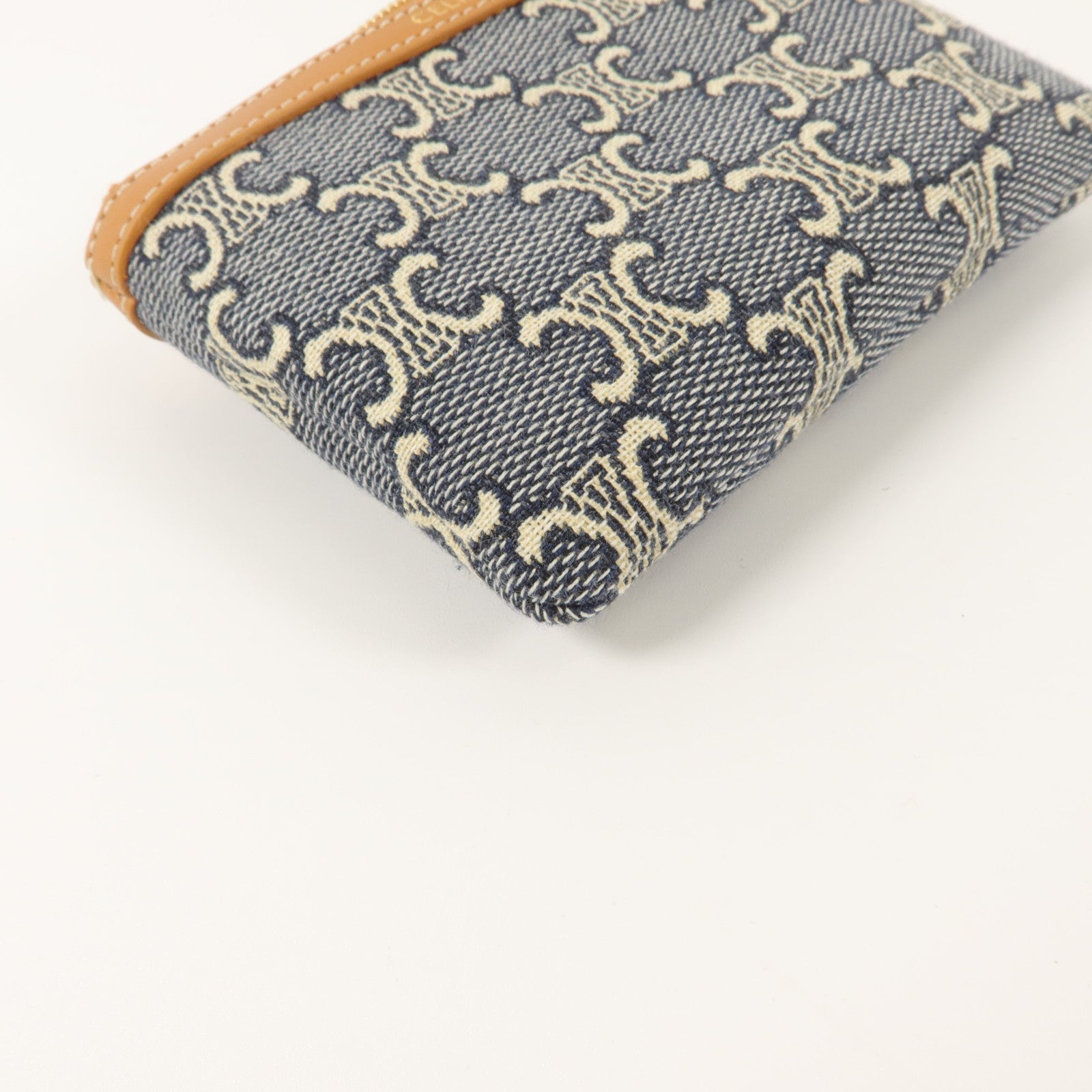 CELINE 帆布Jacqaurd Triomphe All Over Coin Purse零錢包