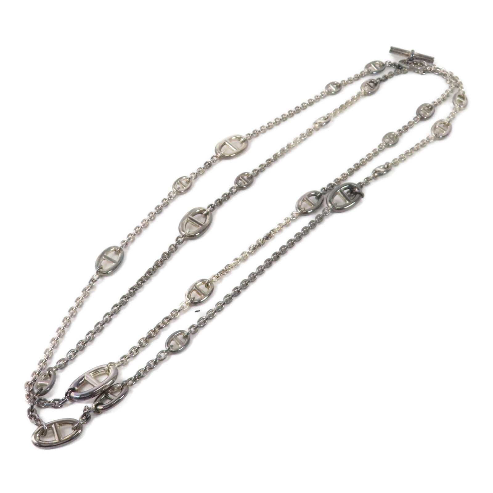 HERMES 925純銀Farandole Necklace銀扣項鏈