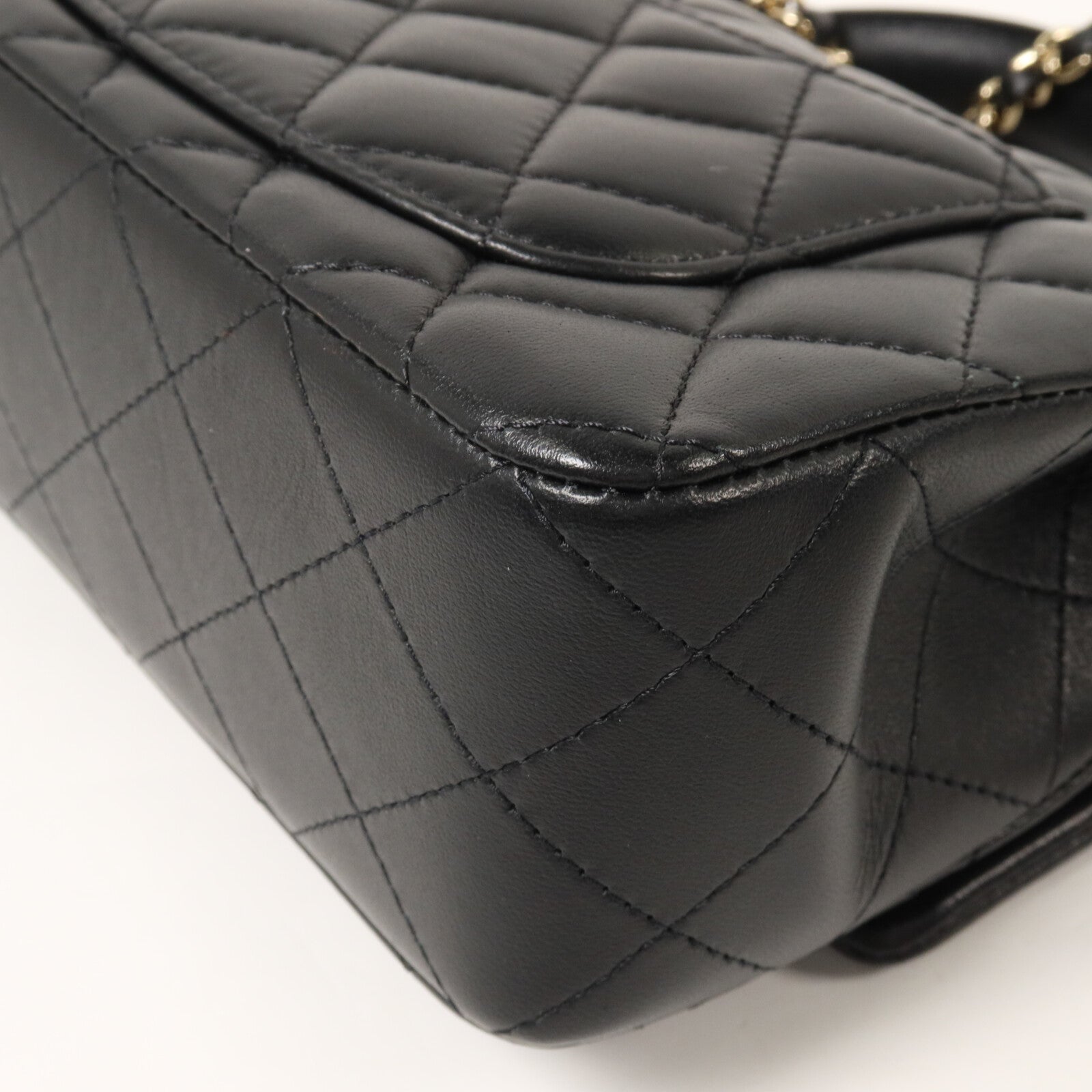 CHANEL 羊皮皮革Mini Classic Flap Bag With Handle手挽肩背兩用袋